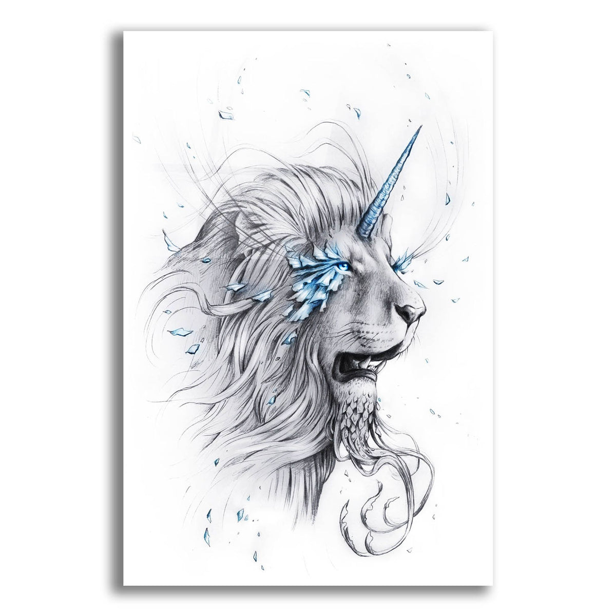 Epic Art 'Lion Soul' by JoJoesArt, Acrylic Glass Wall Art