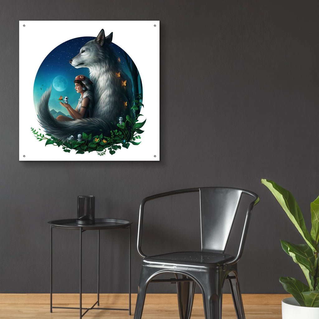 Epic Art 'Mononoke Safe' by JoJoesArt, Acrylic Glass Wall Art,36x36