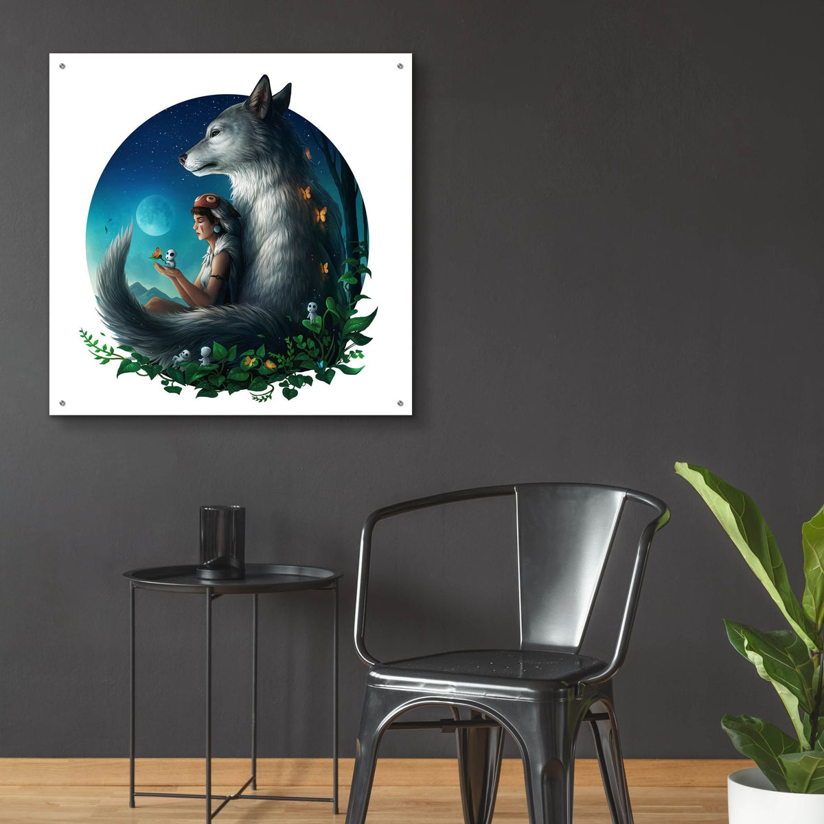 Epic Art 'Mononoke Safe' by JoJoesArt, Acrylic Glass Wall Art,36x36