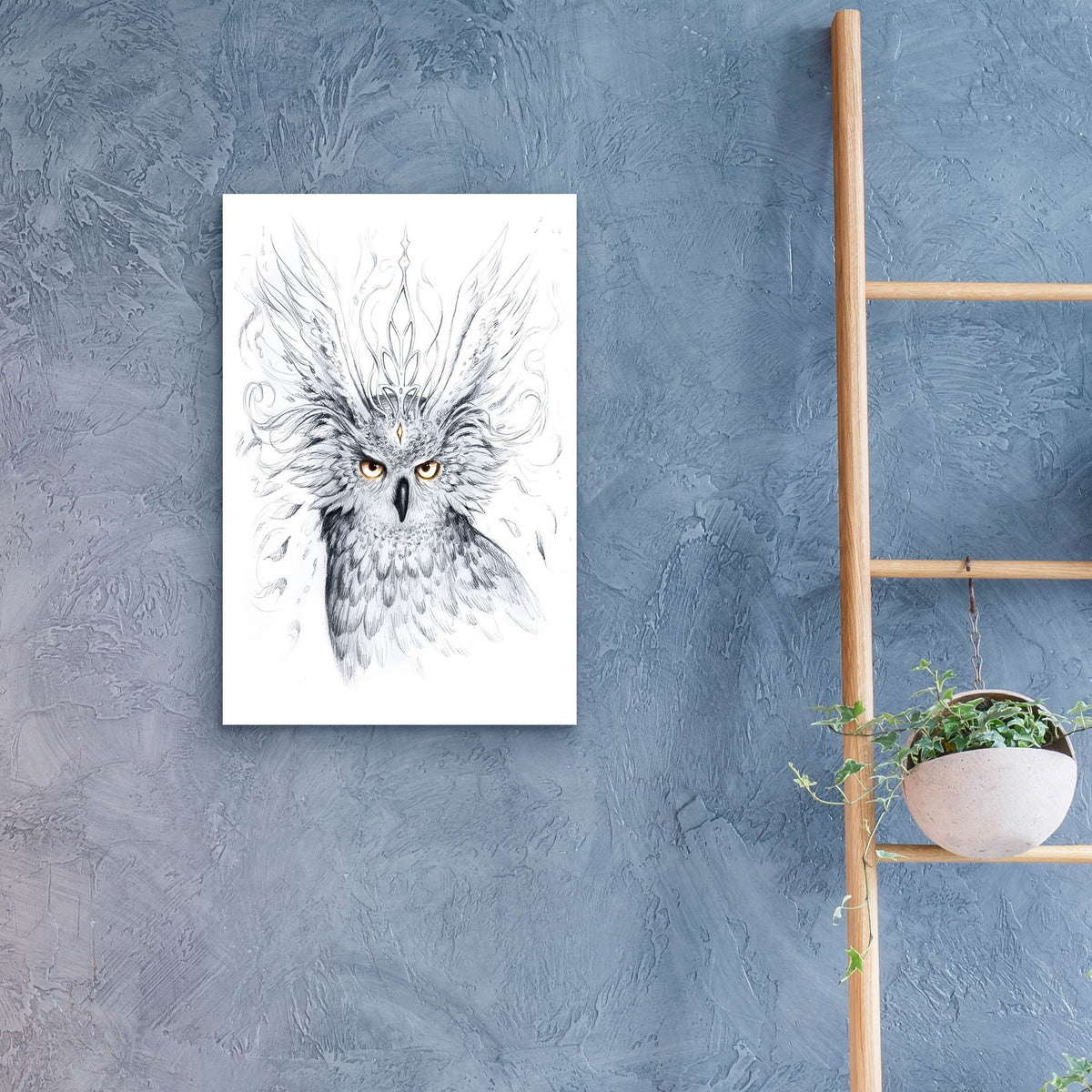 Epic Art 'Owl' by JoJoesArt, Acrylic Glass Wall Art,16x24