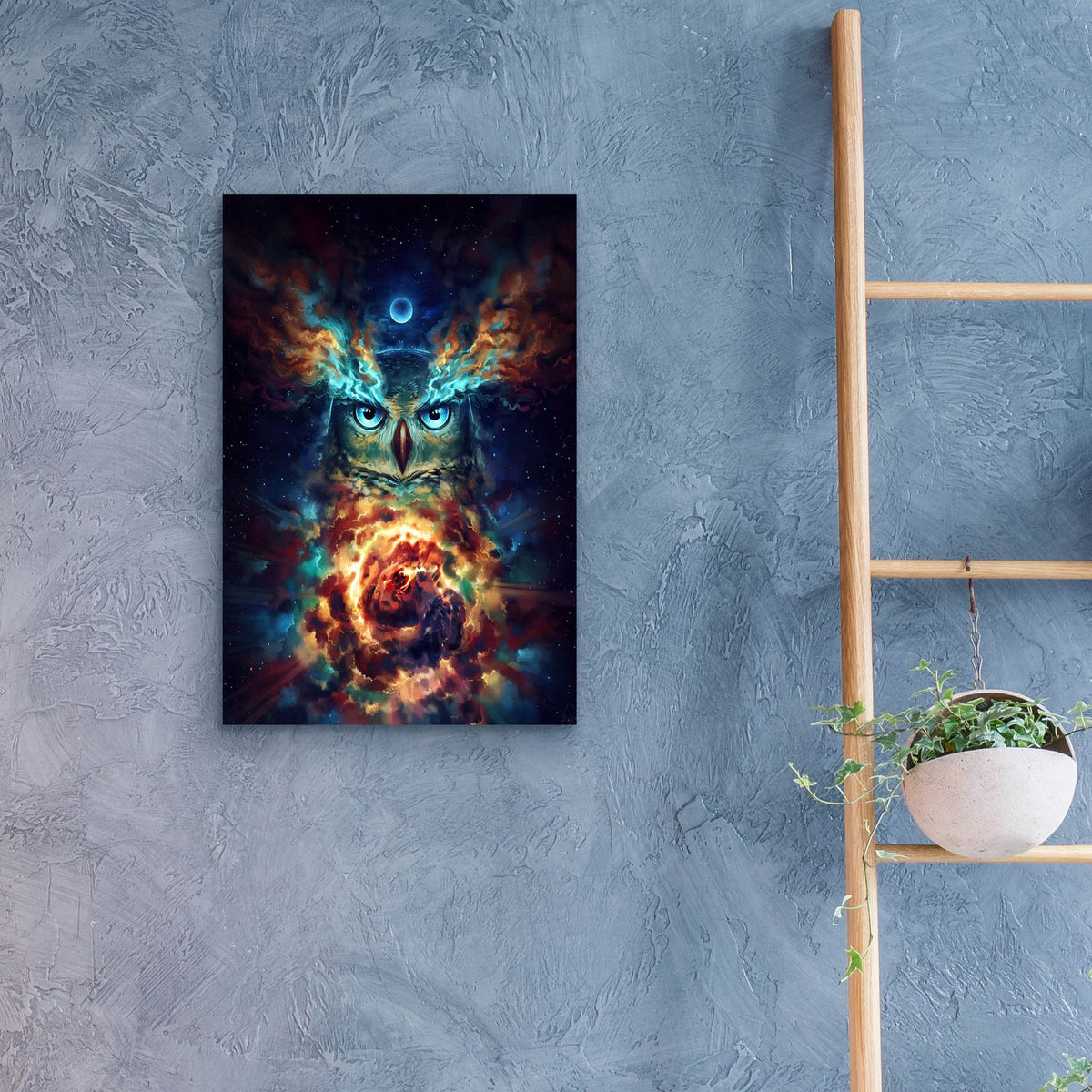 Epic Art 'Aurowla' by JoJoesArt, Acrylic Glass Wall Art,16x24