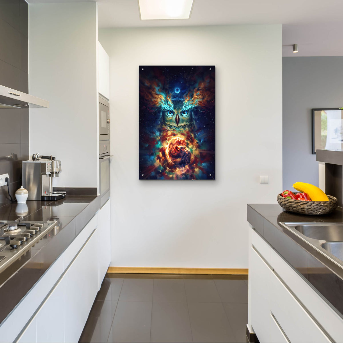 Epic Art 'Aurowla' by JoJoesArt, Acrylic Glass Wall Art,24x36