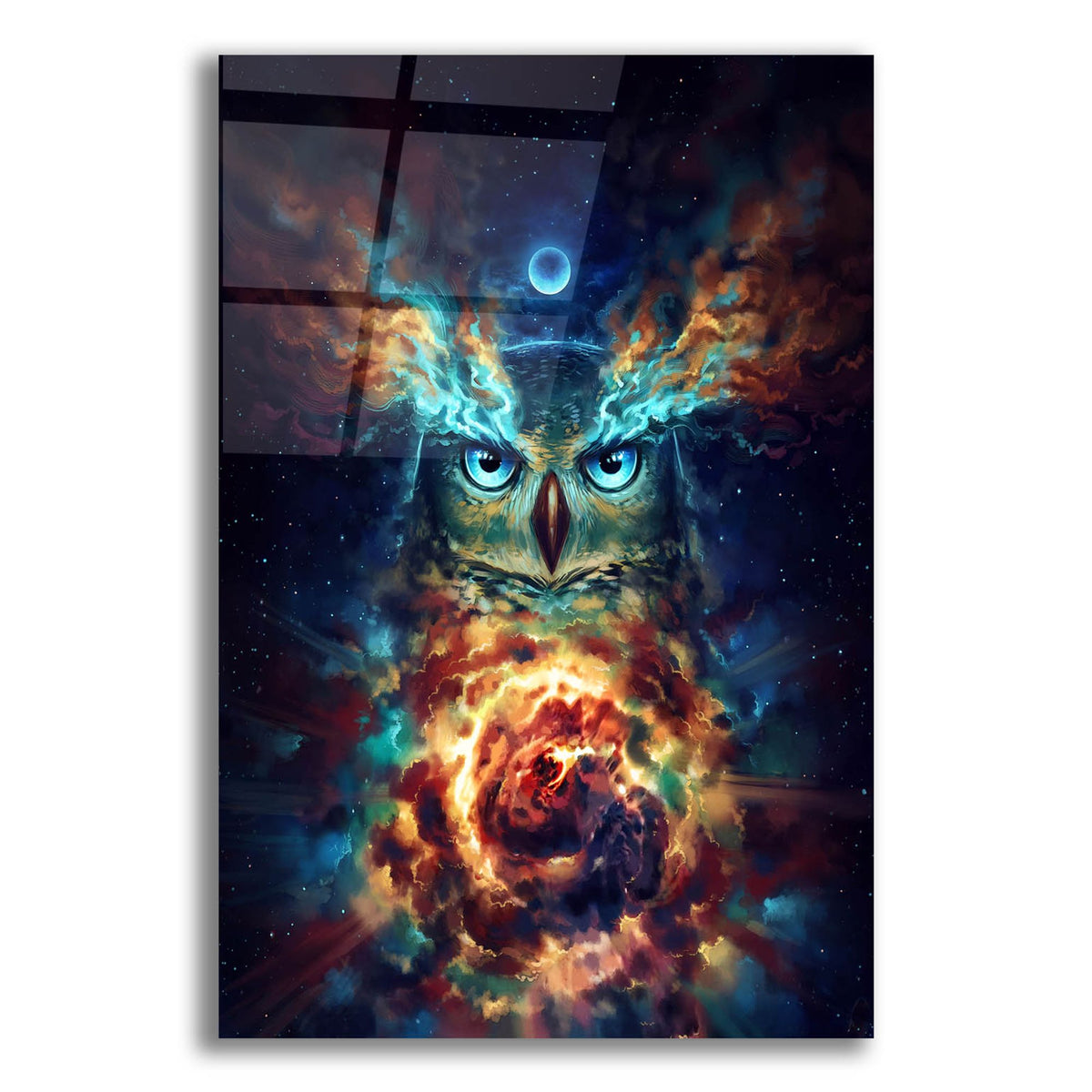 Epic Art 'Aurowla' by JoJoesArt, Acrylic Glass Wall Art