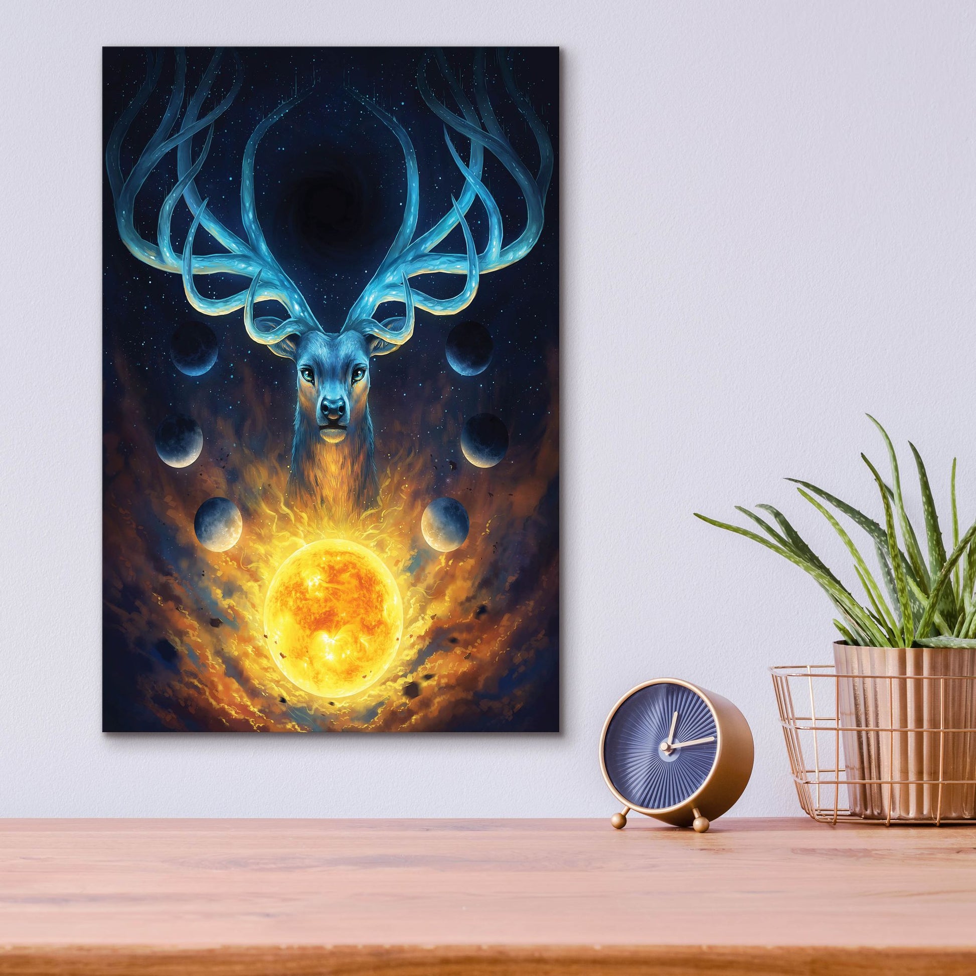 Epic Art 'Celestial' by JoJoesArt, Acrylic Glass Wall Art,12x16