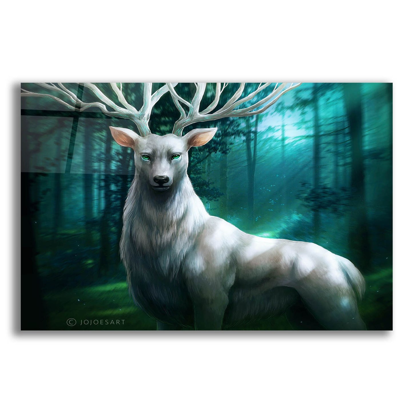 Epic Art 'Forest God' by JoJoesArt, Acrylic Glass Wall Art,24x16