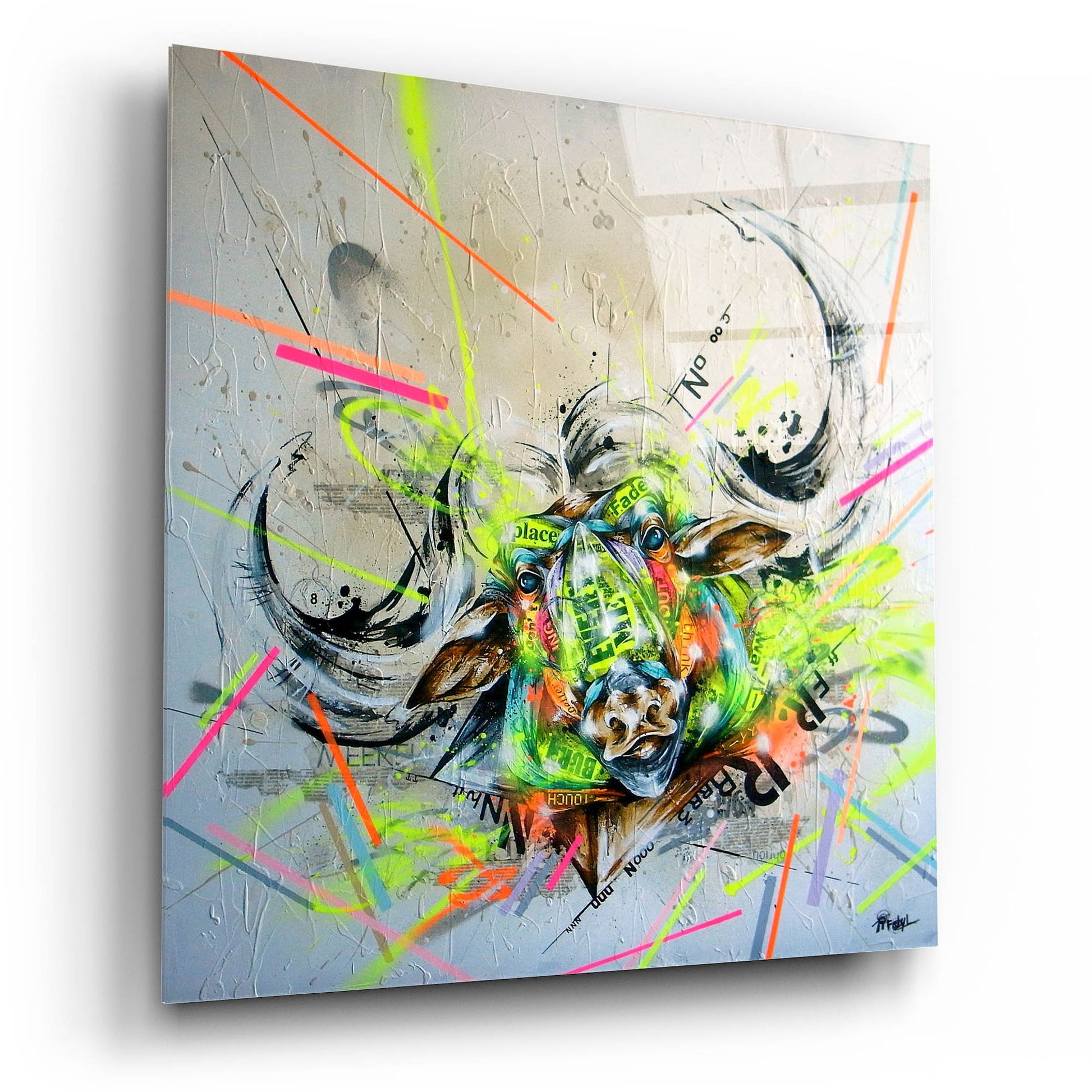 Epic Art 'Confront' by Taka Sudo, Acrylic Glass Wall Art,12x12