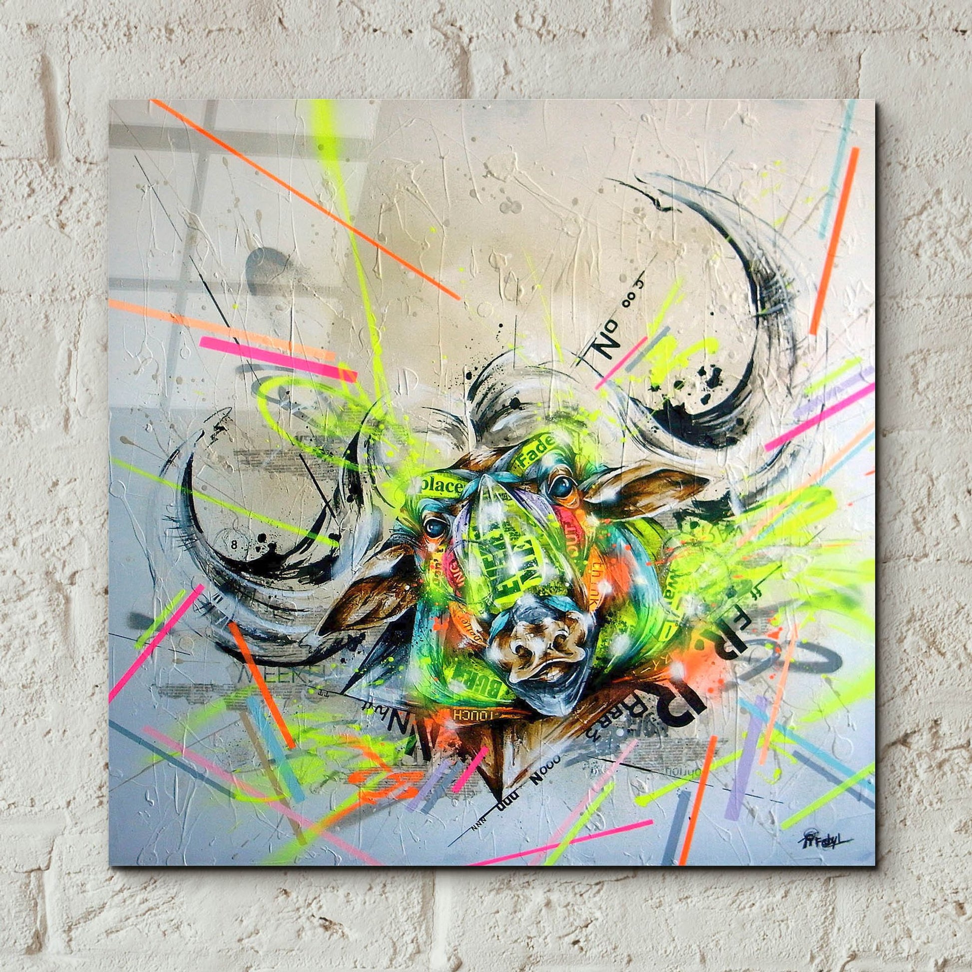 Epic Art 'Confront' by Taka Sudo, Acrylic Glass Wall Art,12x12