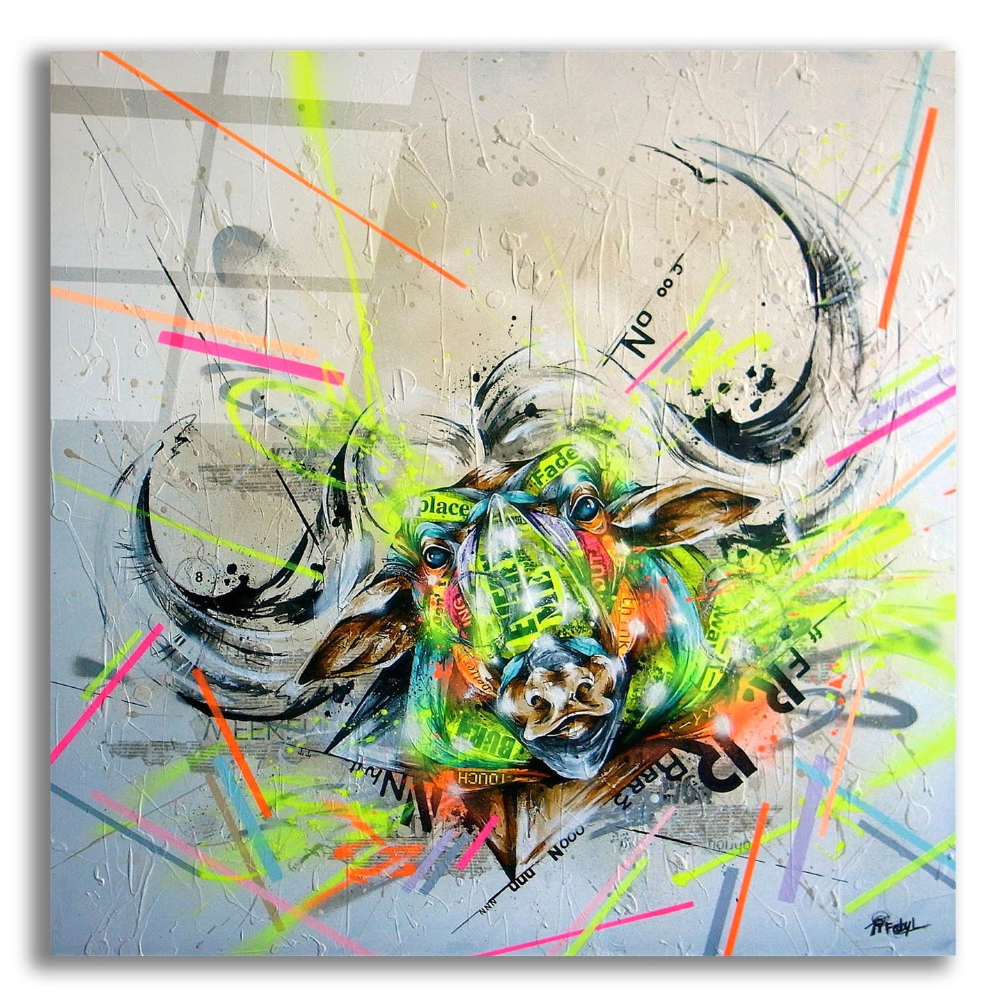 Epic Art 'Confront' by Taka Sudo, Acrylic Glass Wall Art,12x12