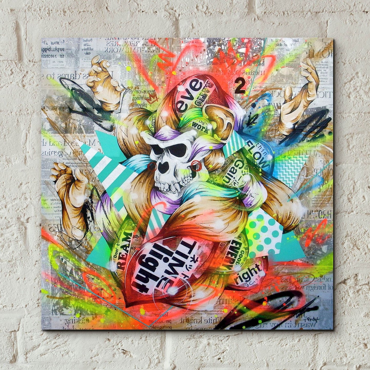 Epic Art 'Feral' by Taka Sudo, Acrylic Glass Wall Art,12x12