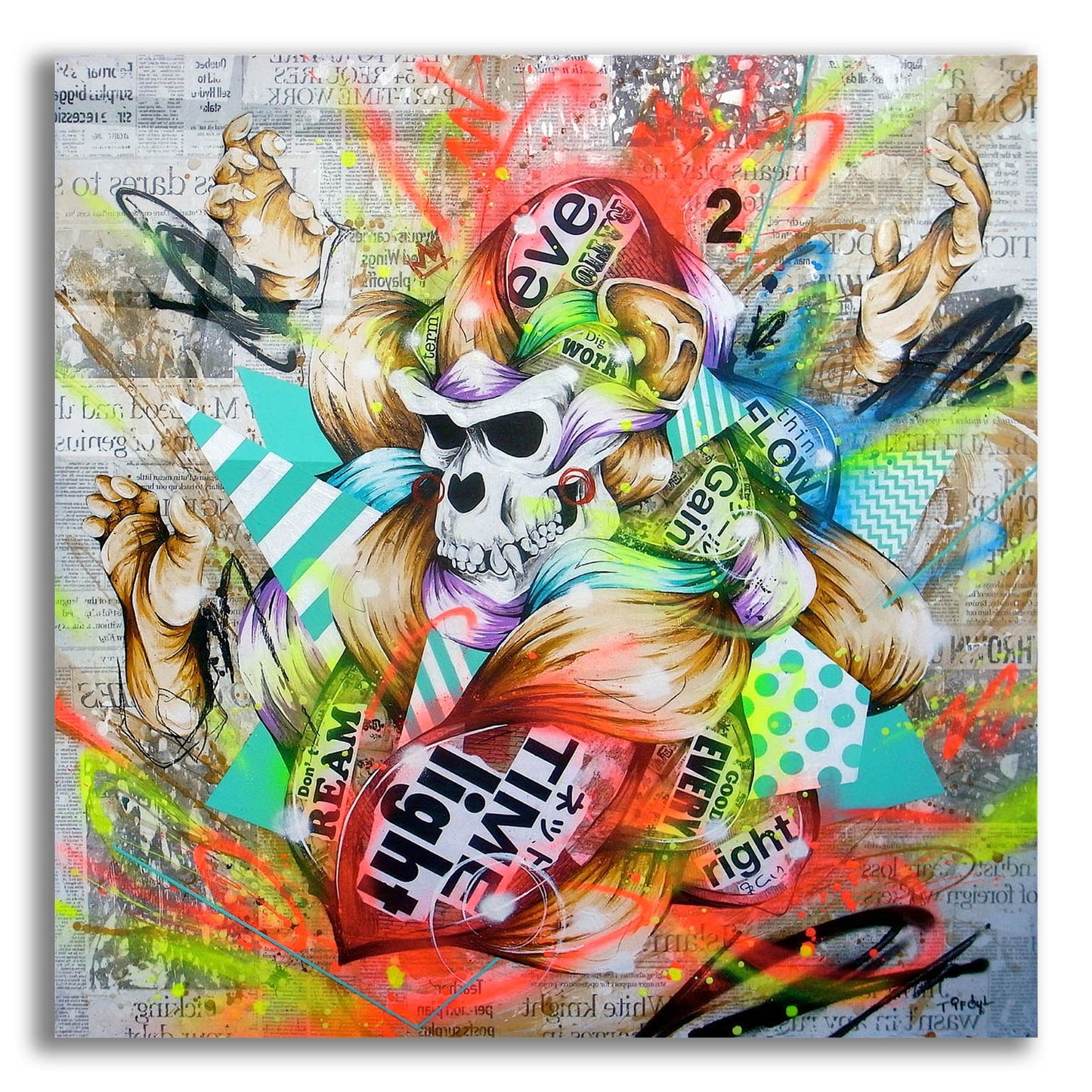 Epic Art 'Feral' by Taka Sudo, Acrylic Glass Wall Art,12x12