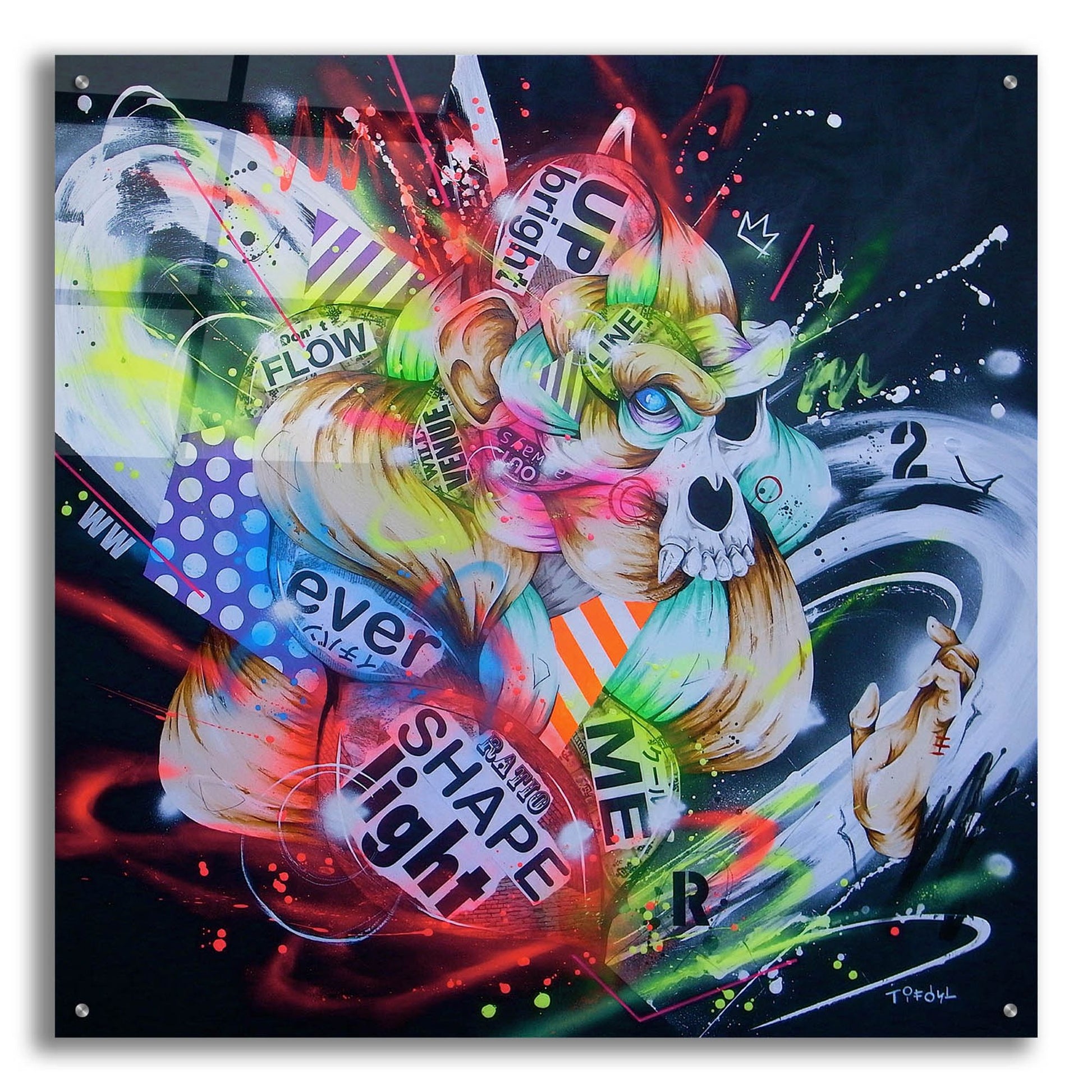 Epic Art 'Metamorphose' by Taka Sudo, Acrylic Glass Wall Art,36x36