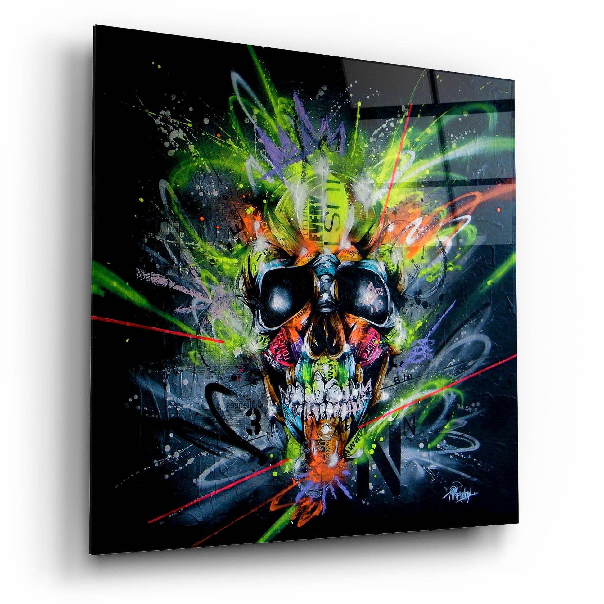 Epic Art 'Neon' by Taka Sudo, Acrylic Glass Wall Art,12x12