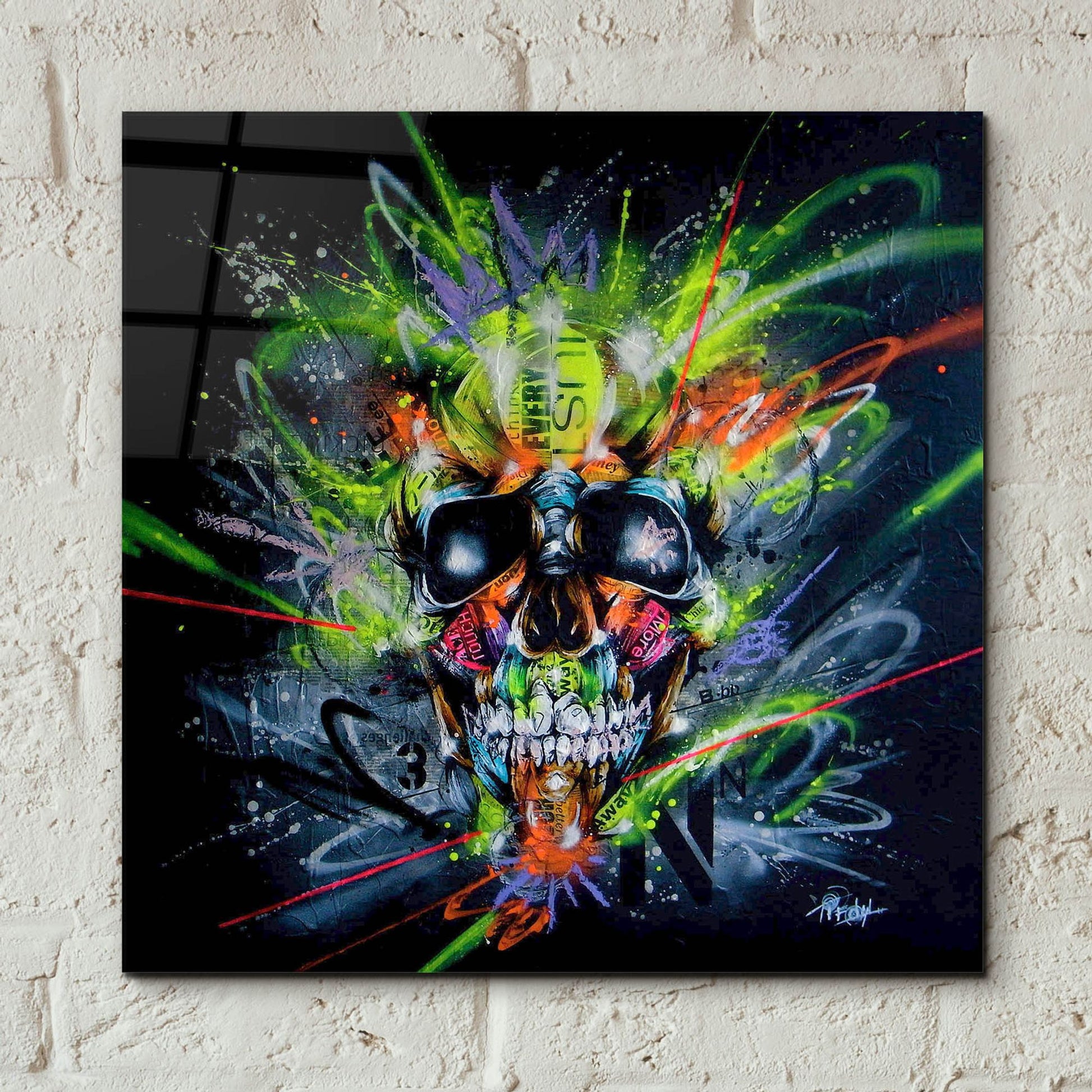 Epic Art 'Neon' by Taka Sudo, Acrylic Glass Wall Art,12x12