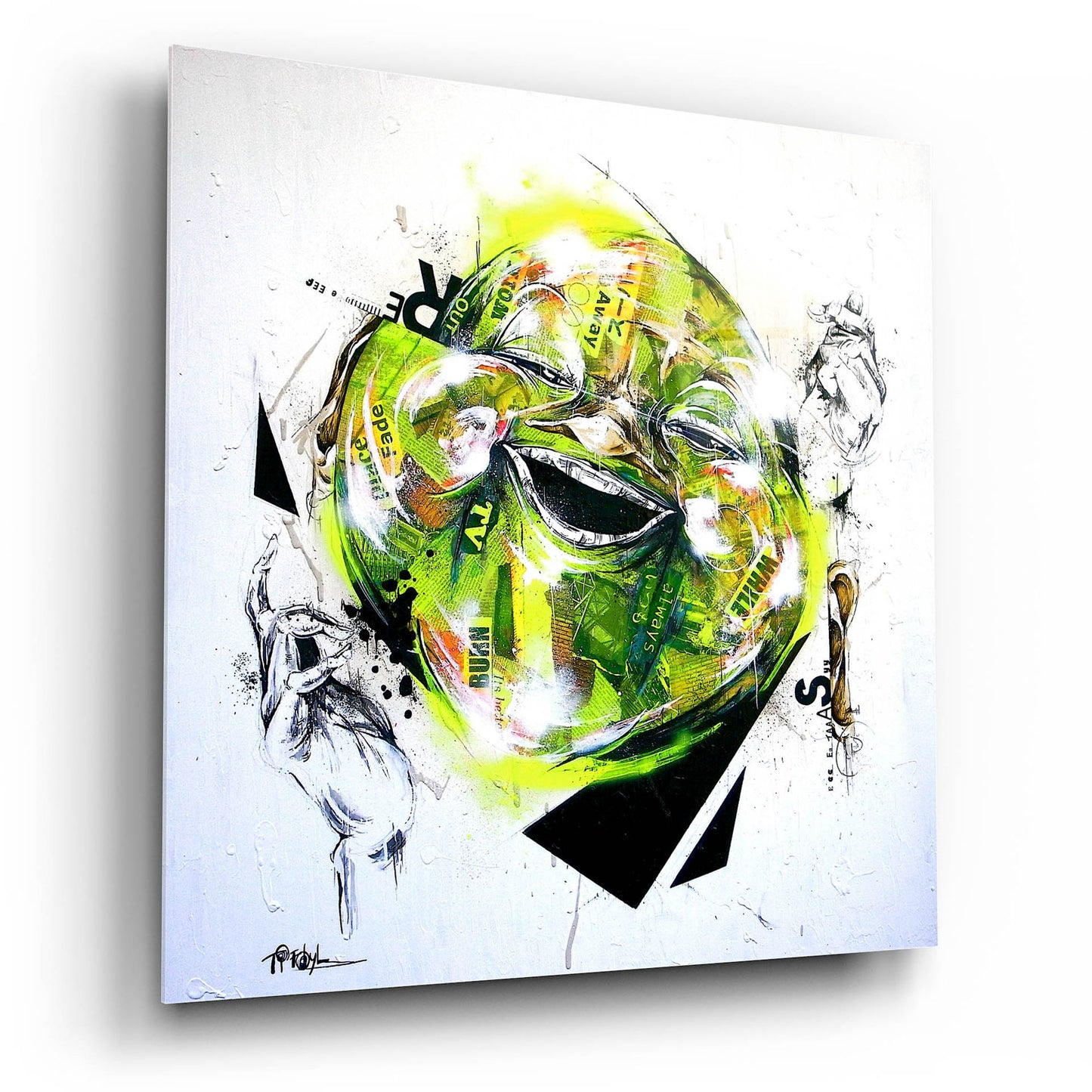 Epic Art 'Relief' by Taka Sudo, Acrylic Glass Wall Art,12x12