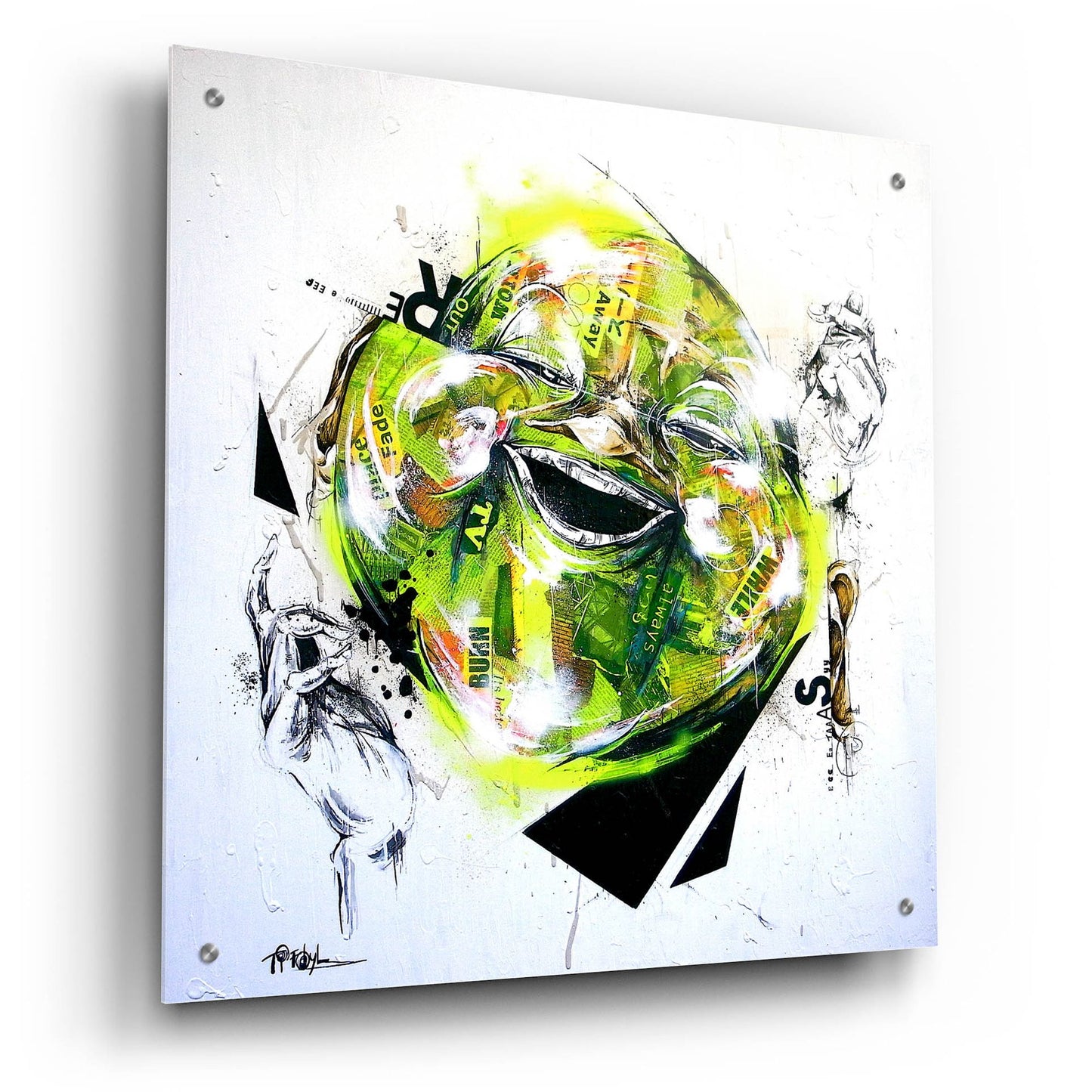 Epic Art 'Relief' by Taka Sudo, Acrylic Glass Wall Art,24x24