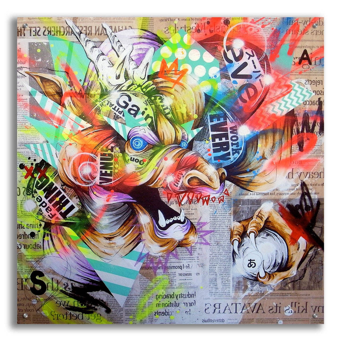 Epic Art 'Seiryu' by Taka Sudo, Acrylic Glass Wall Art,36x36