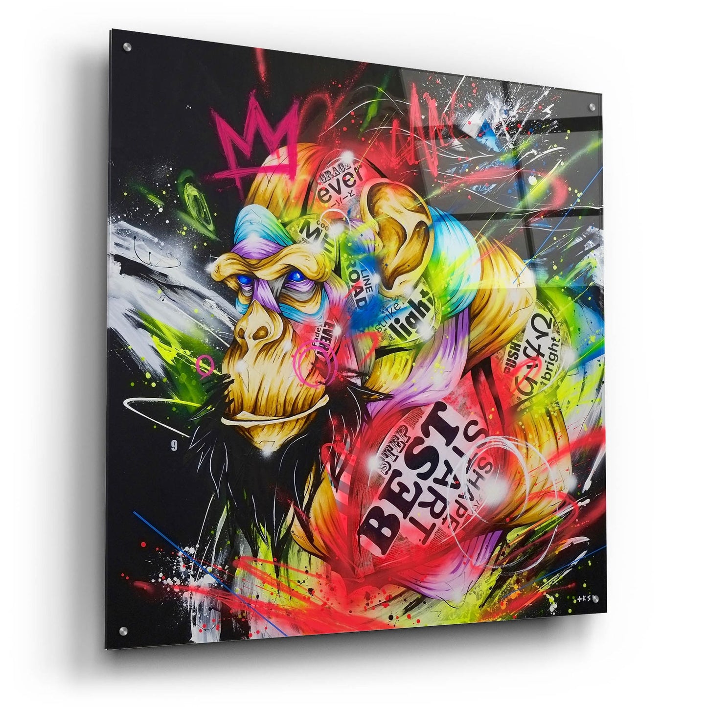 Epic Art 'Samurai' by Taka Sudo, Acrylic Glass Wall Art,36x36