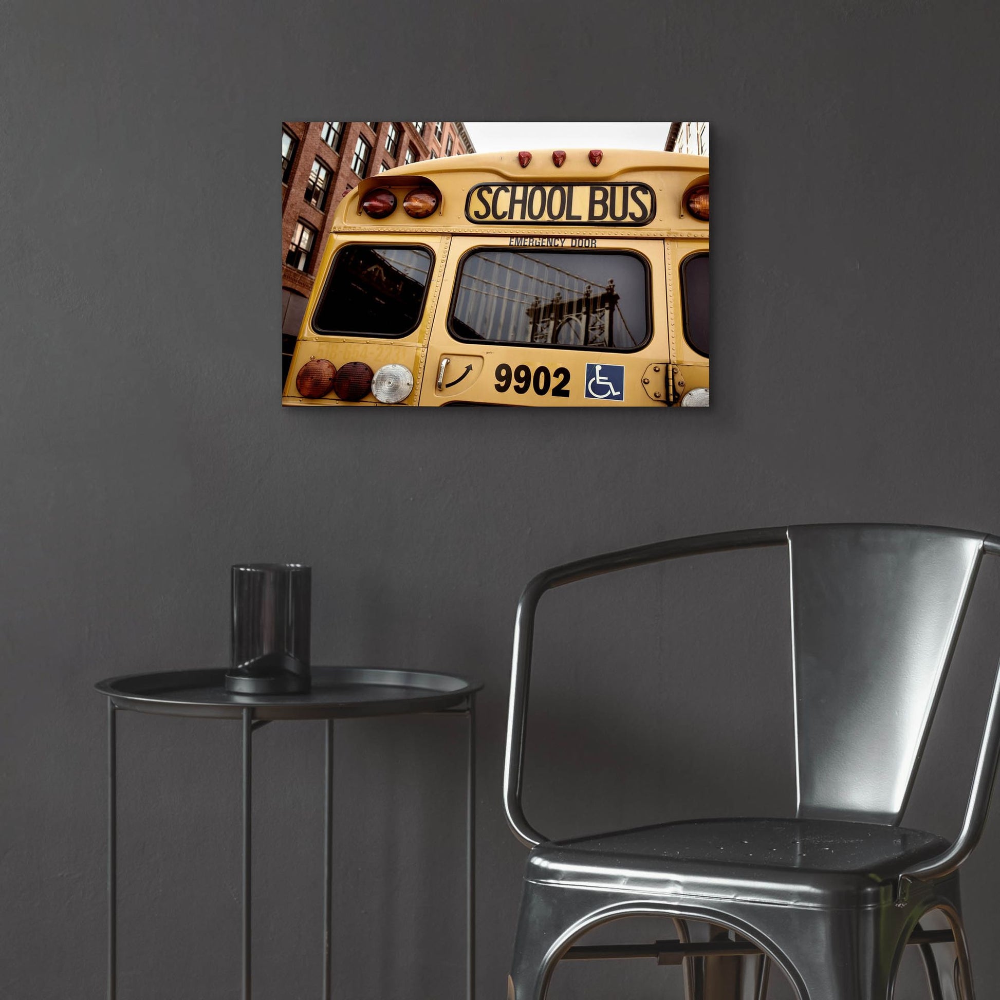 Epic Art 'NYC School Bus' by Nina Papiorek, Acrylic Glass Wall Art,24x16