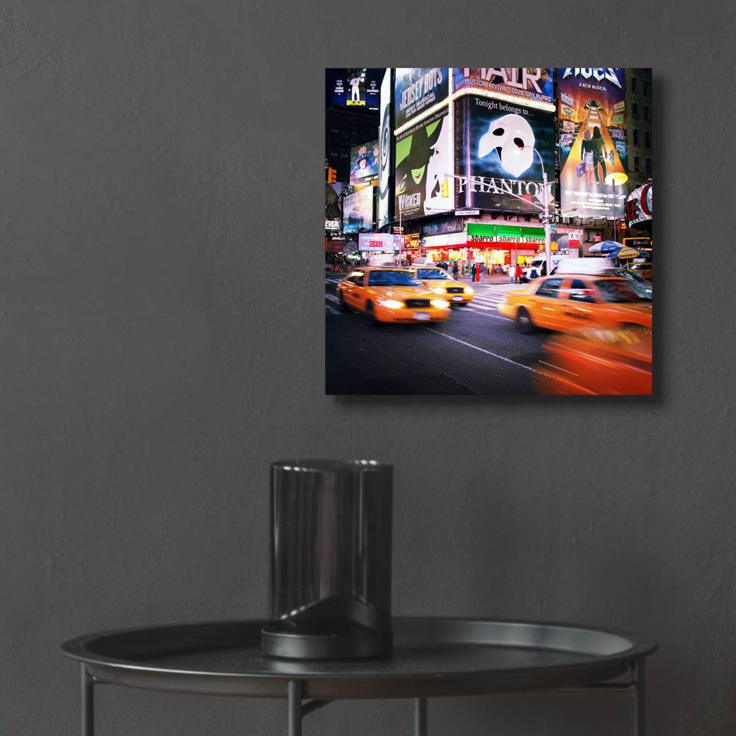 Epic Art 'NYC Taxi Taxi' by Nina Papiorek, Acrylic Glass Wall Art,12x12