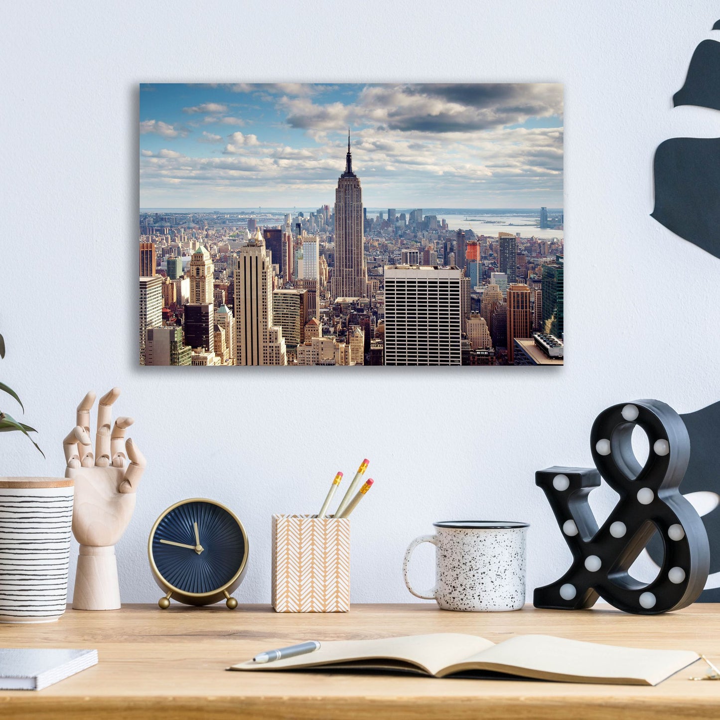 Epic Art 'NYC The Empire' by Nina Papiorek, Acrylic Glass Wall Art,16x12