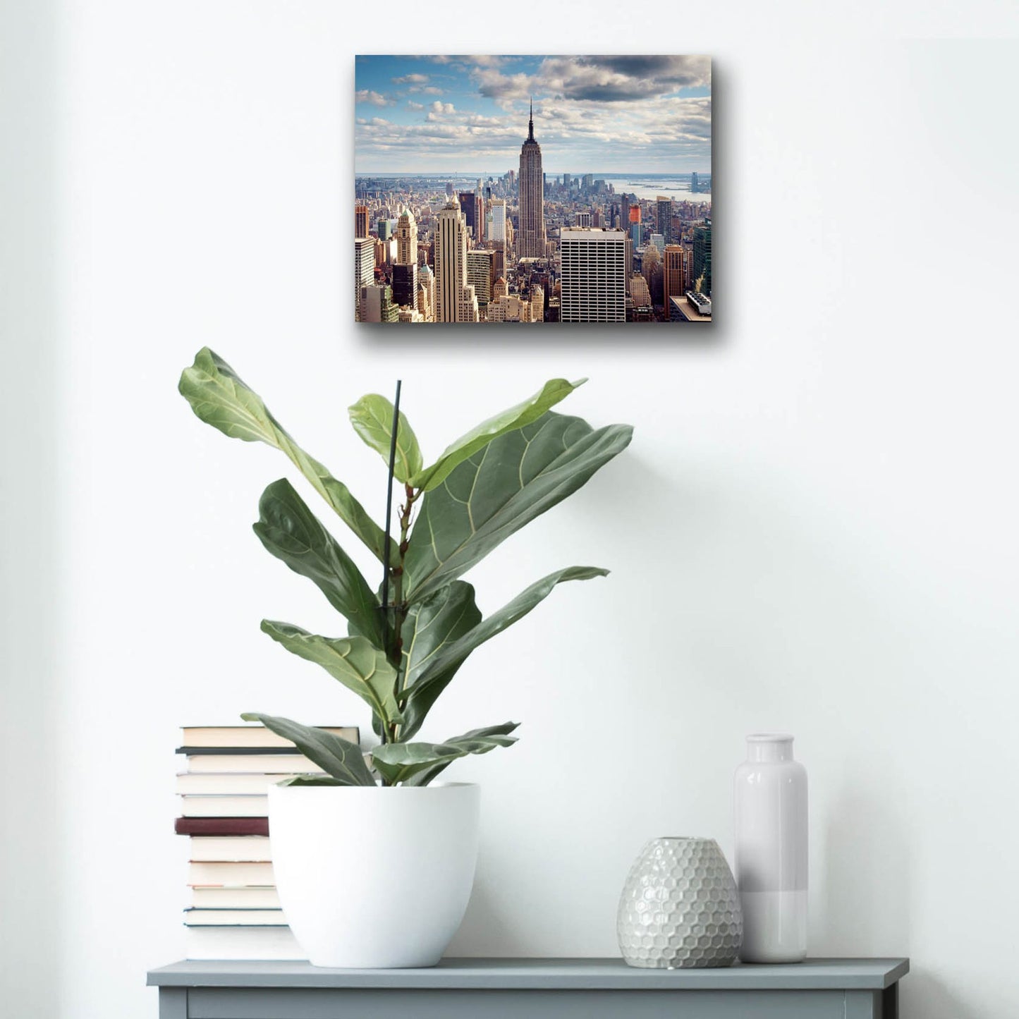 Epic Art 'NYC The Empire' by Nina Papiorek, Acrylic Glass Wall Art,16x12