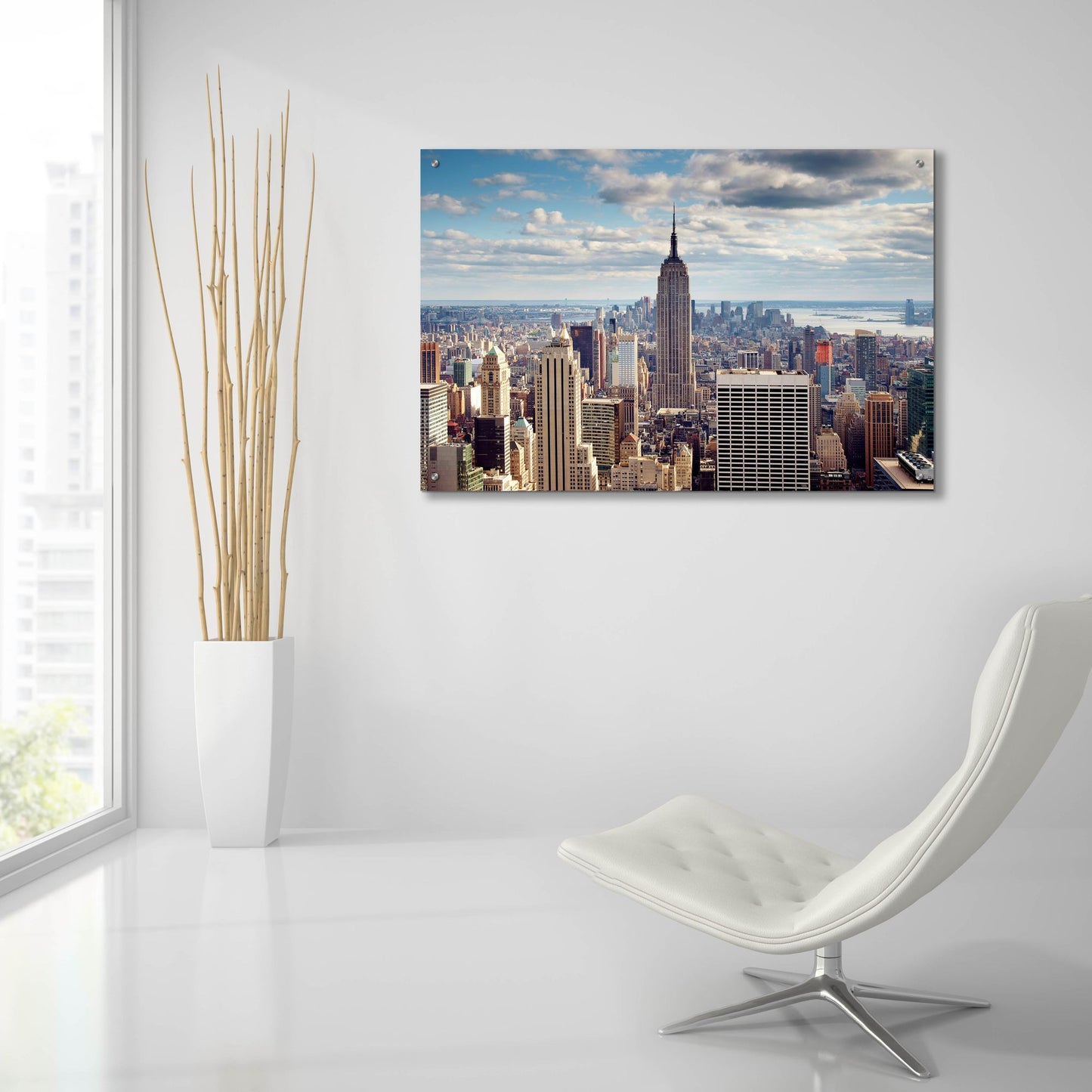 Epic Art 'NYC The Empire' by Nina Papiorek, Acrylic Glass Wall Art,36x24