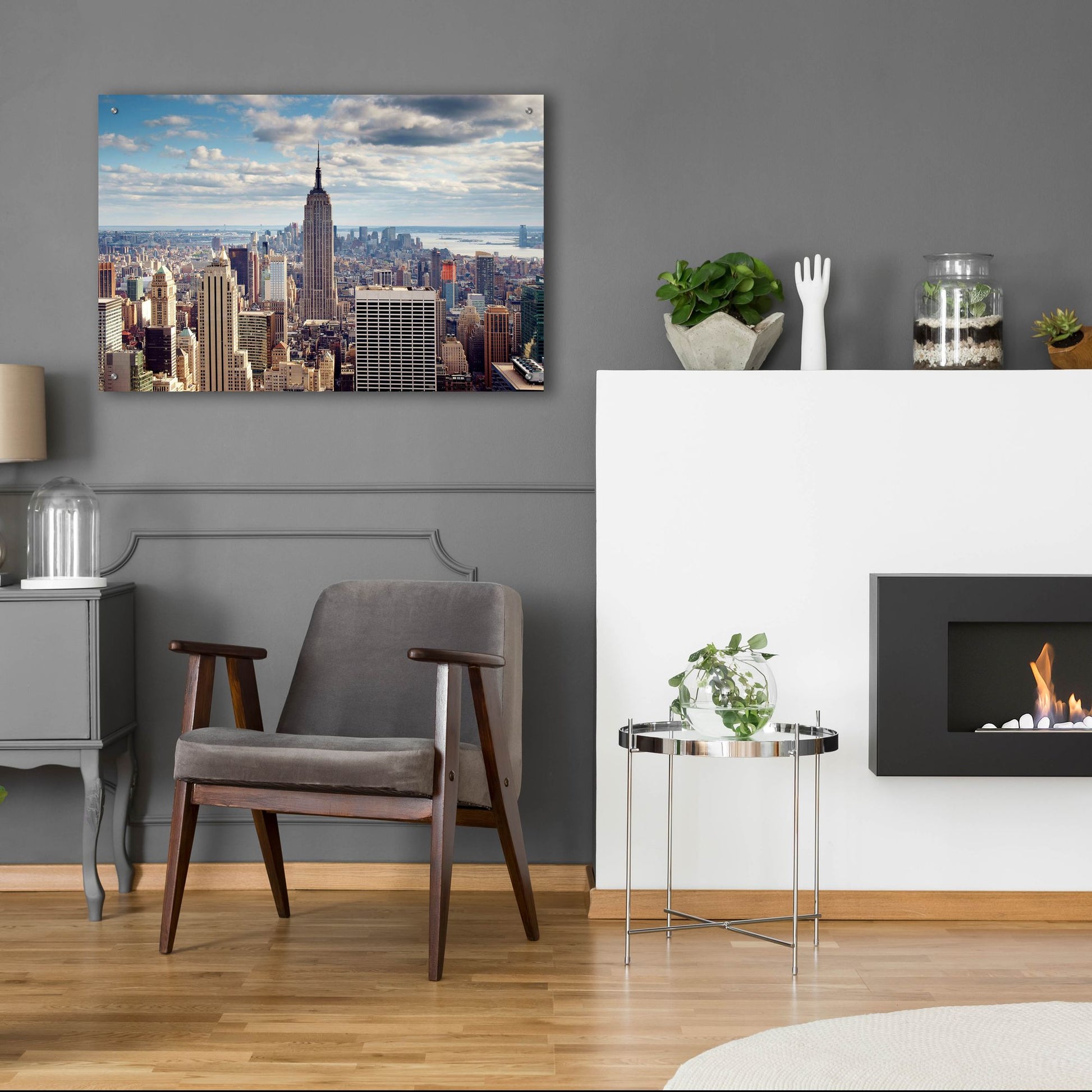 Epic Art 'NYC The Empire' by Nina Papiorek, Acrylic Glass Wall Art,36x24