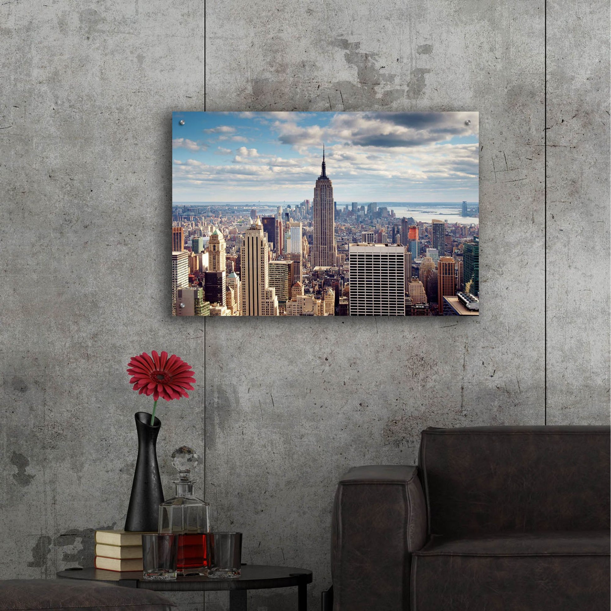 Epic Art 'NYC The Empire' by Nina Papiorek, Acrylic Glass Wall Art,36x24