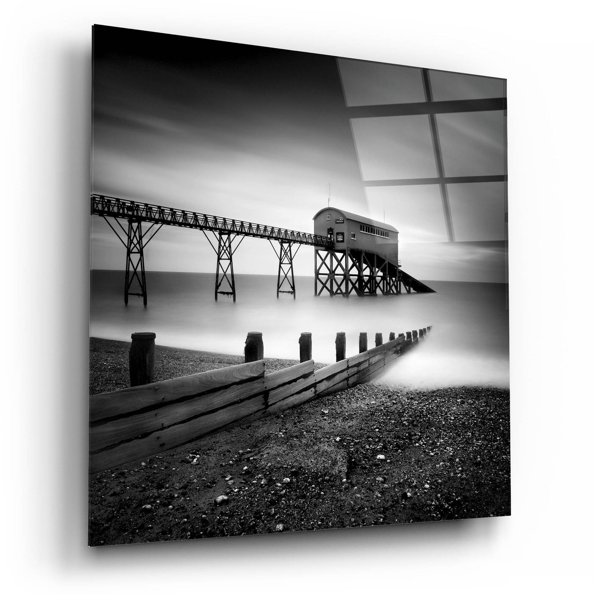 Epic Art 'Selsey Lifeboat Station II' by Nina Papiorek, Acrylic Glass Wall Art,12x12