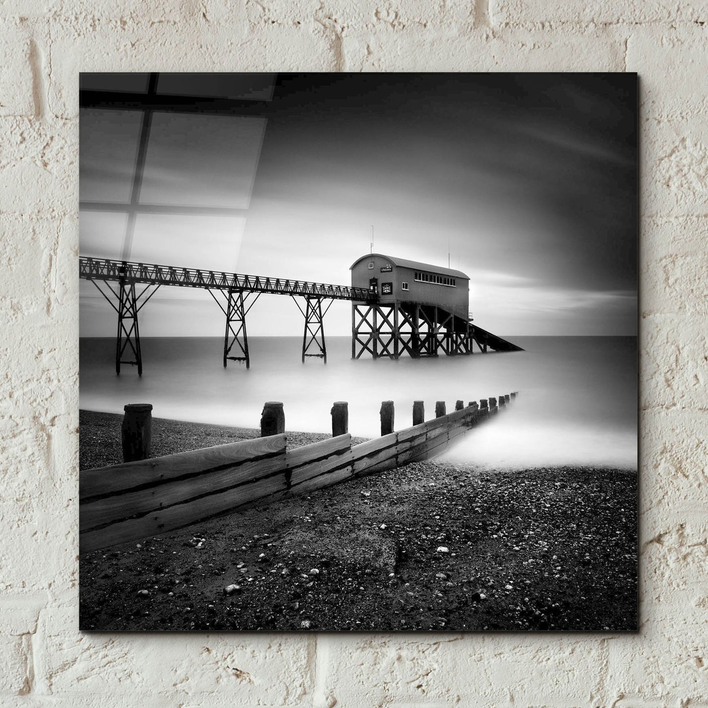 Epic Art 'Selsey Lifeboat Station II' by Nina Papiorek, Acrylic Glass Wall Art,12x12