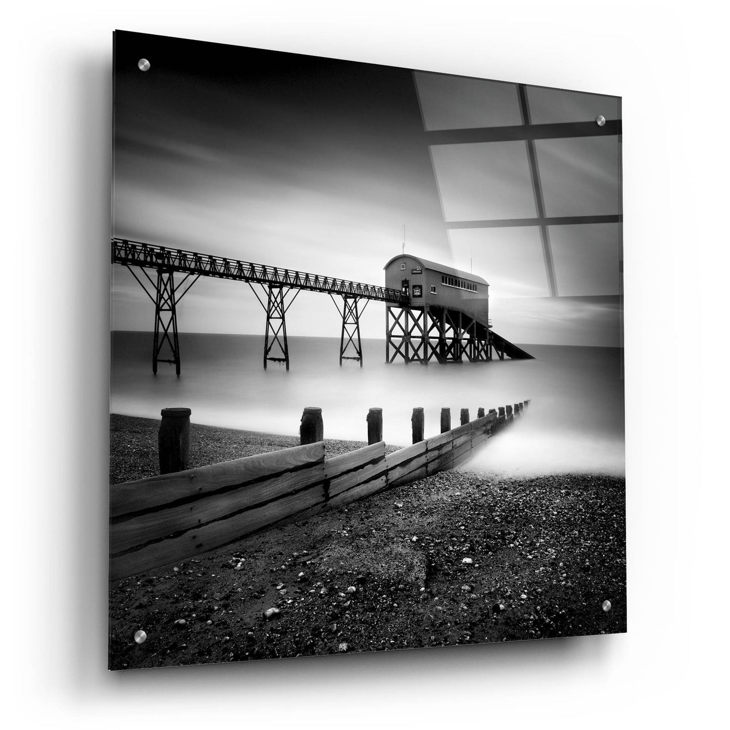 Epic Art 'Selsey Lifeboat Station II' by Nina Papiorek, Acrylic Glass Wall Art,24x24