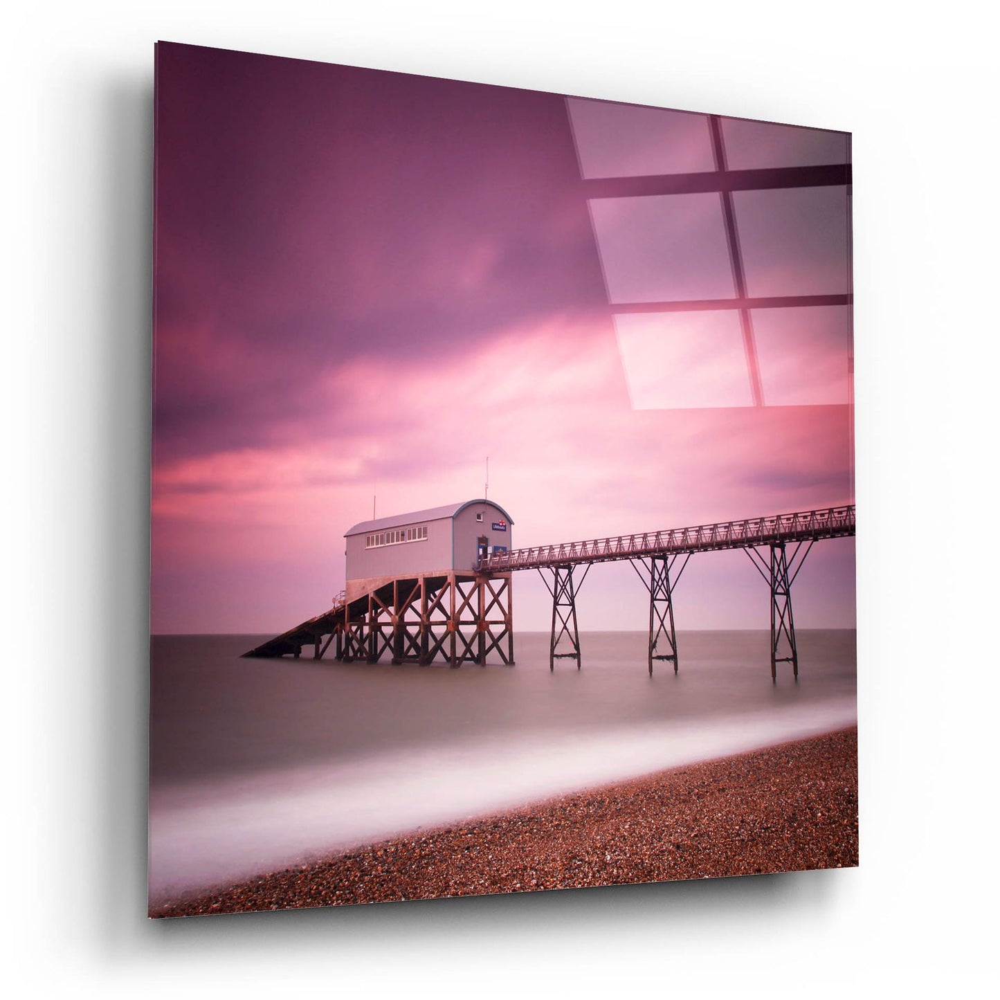 Epic Art 'Selsey Lifeboat Station' by Nina Papiorek, Acrylic Glass Wall Art,12x12