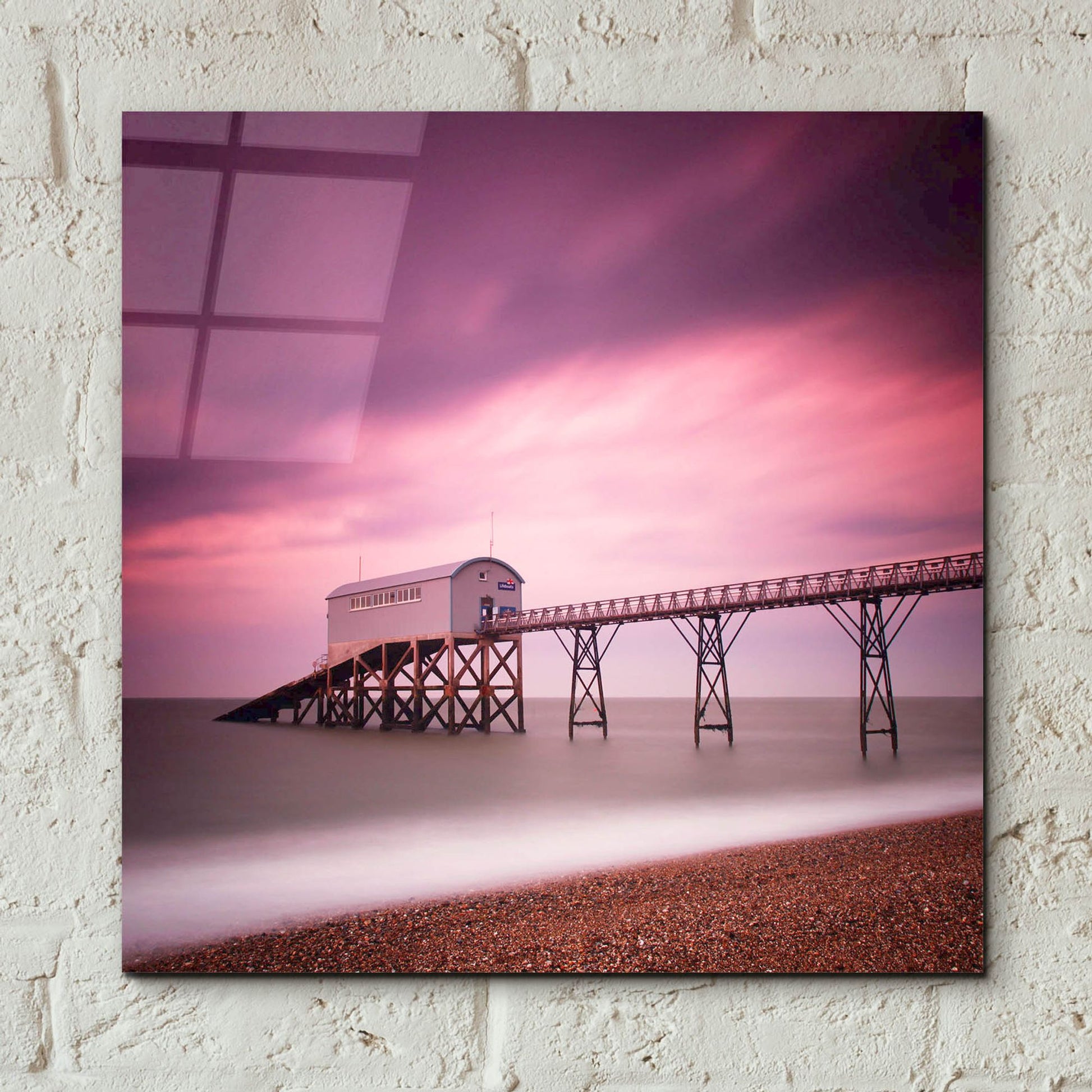 Epic Art 'Selsey Lifeboat Station' by Nina Papiorek, Acrylic Glass Wall Art,12x12