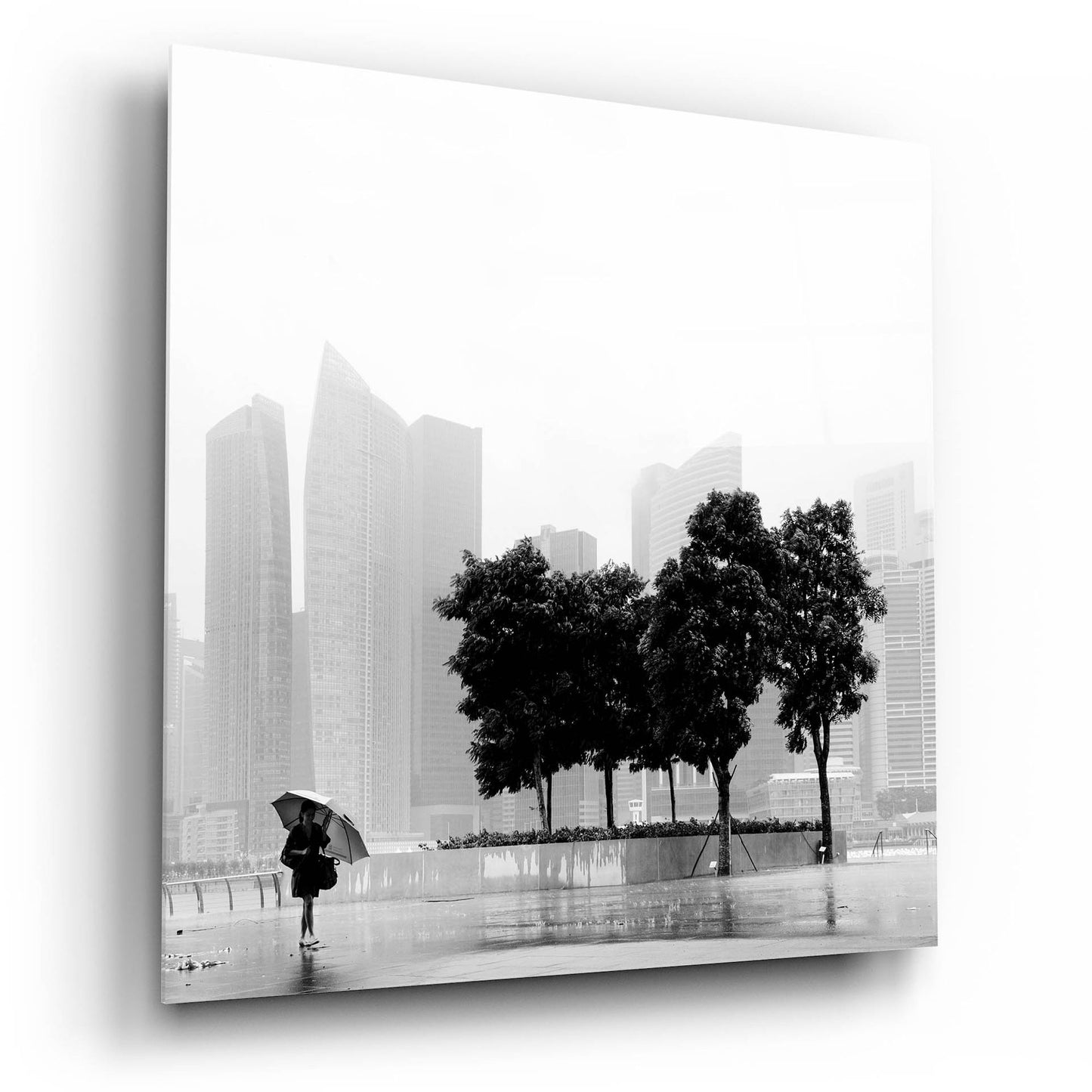 Epic Art 'Singapore Umbrella' by Nina Papiorek, Acrylic Glass Wall Art,12x12