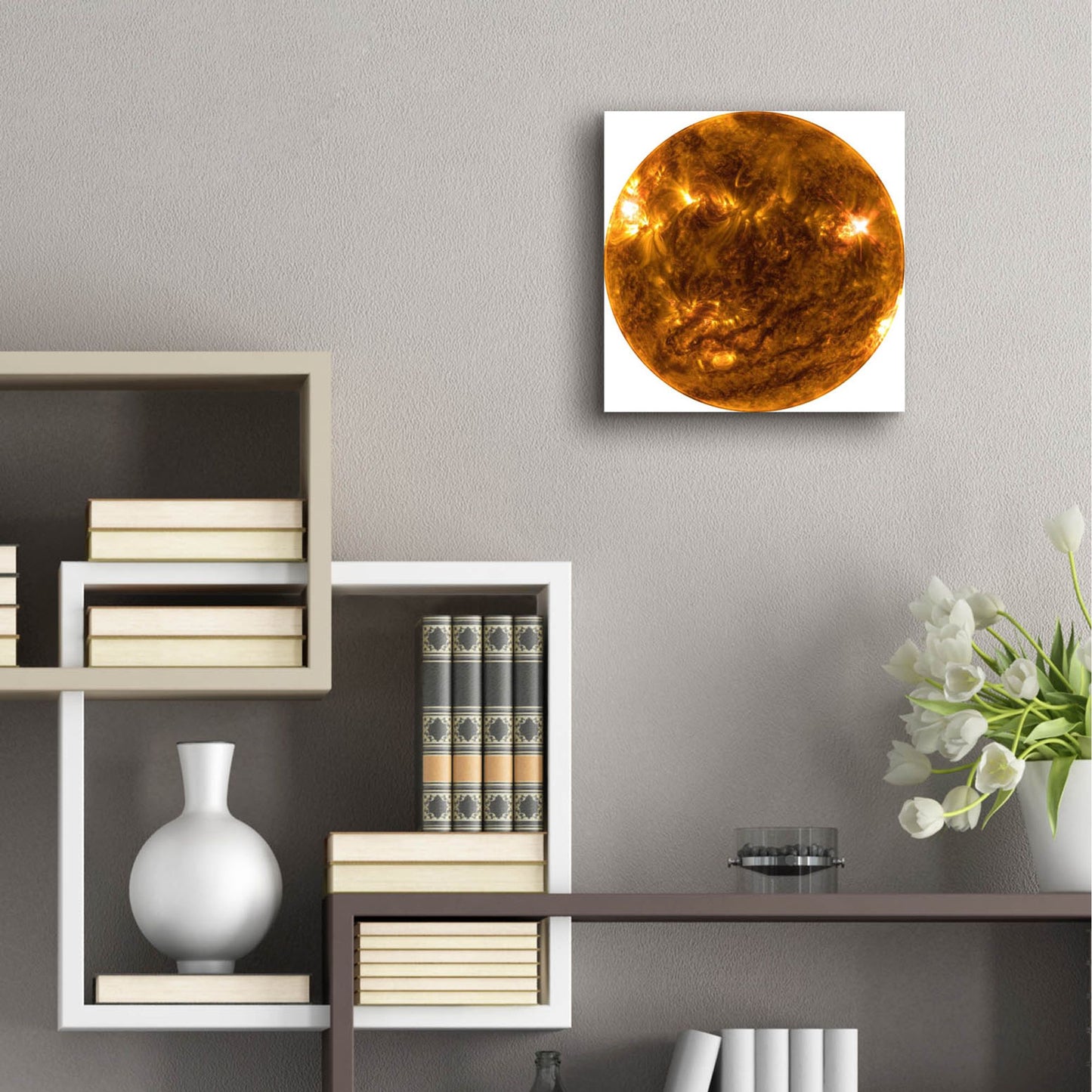 Epic Art 'The Sun copy' by Epic Portfolio, Acrylic Glass Wall Art,12x12