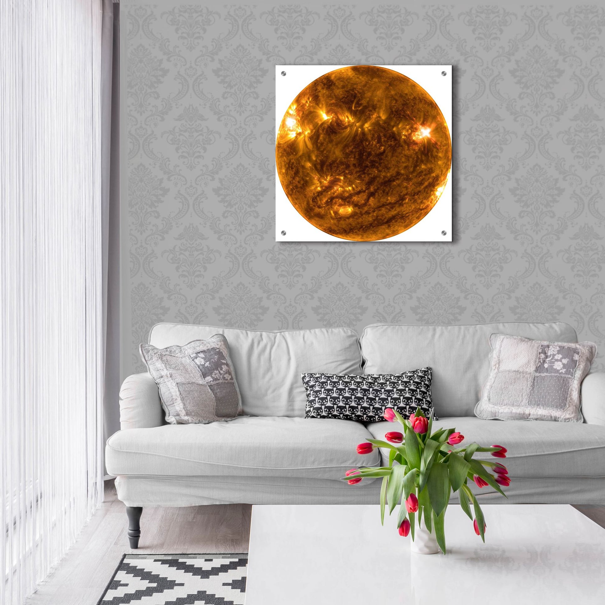 Epic Art 'The Sun copy' by Epic Portfolio, Acrylic Glass Wall Art,24x24