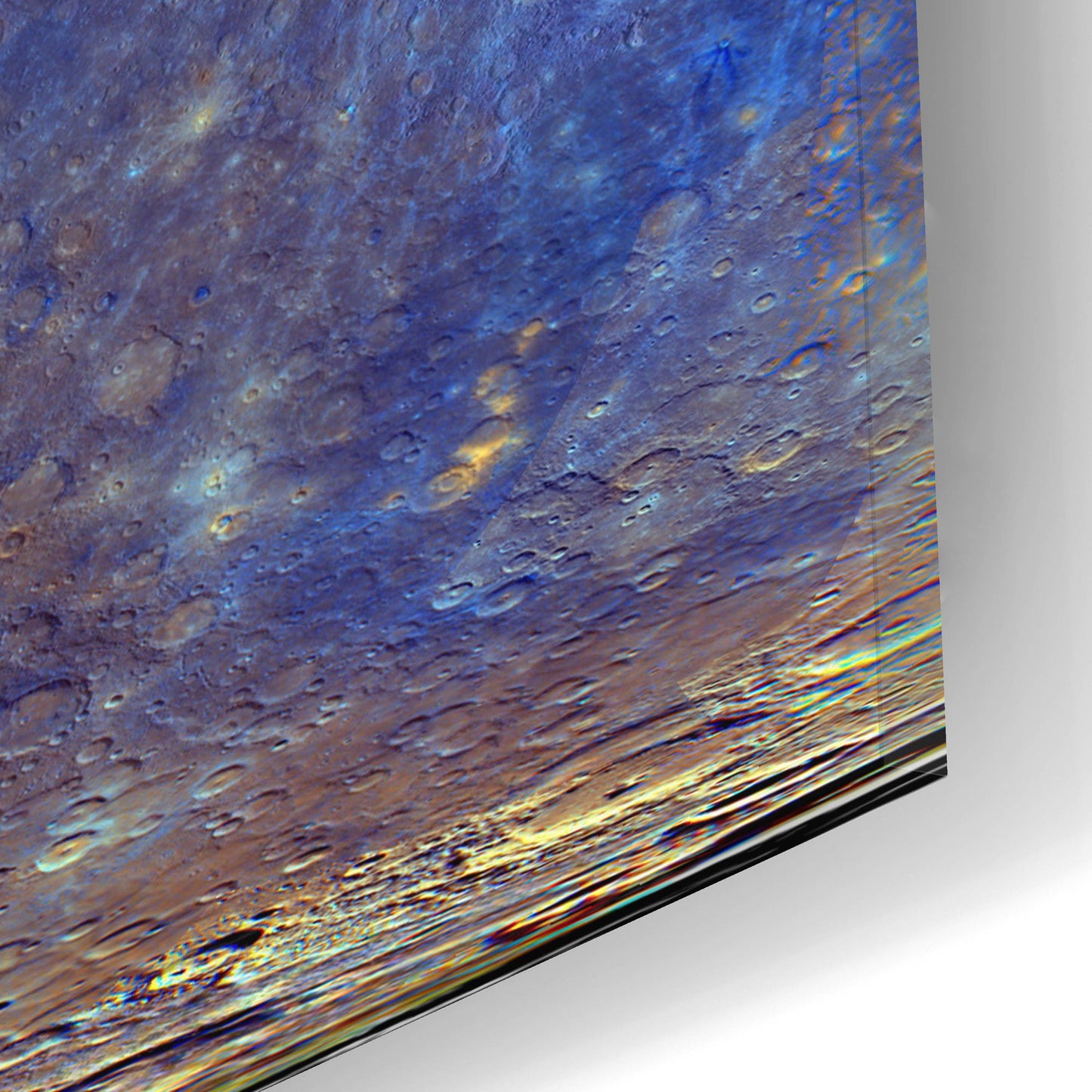 Epic Art 'Enhanced Color Mercury Map by NASA' by Epic Portfolio, Acrylic Glass Wall Art,24x12