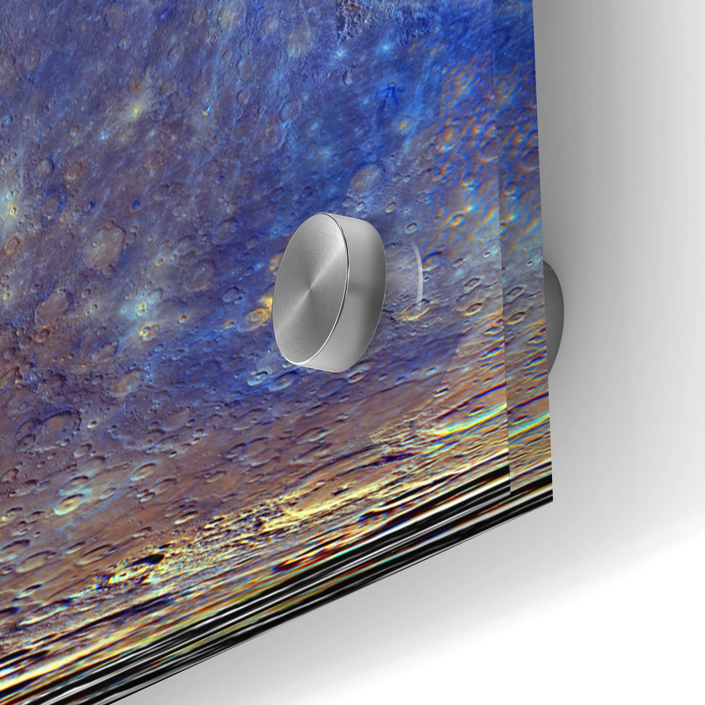 Epic Art 'Enhanced Color Mercury Map by NASA' by Epic Portfolio, Acrylic Glass Wall Art,48x24