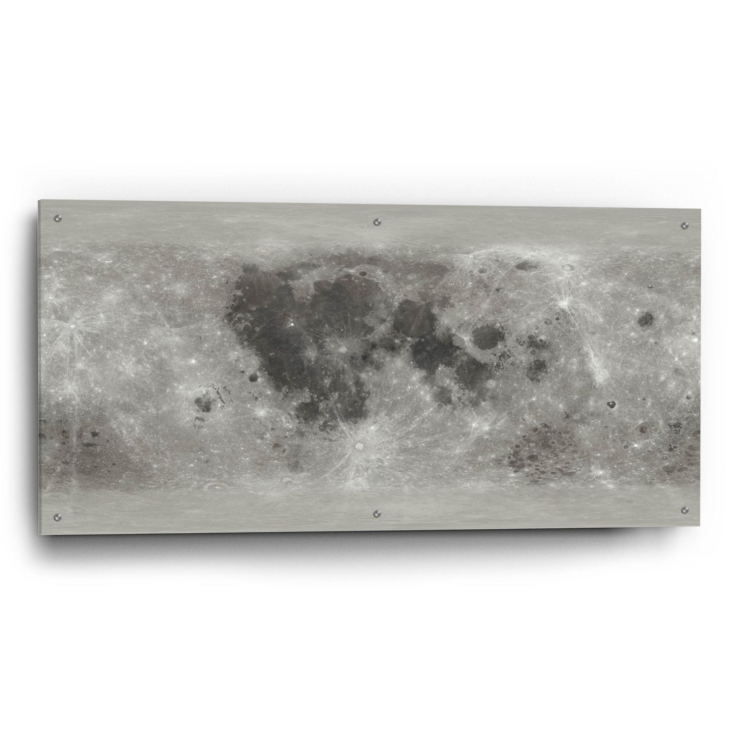 Epic Art 'Moon Map by NASA' by Epic Portfolio, Acrylic Glass Wall Art,48x24