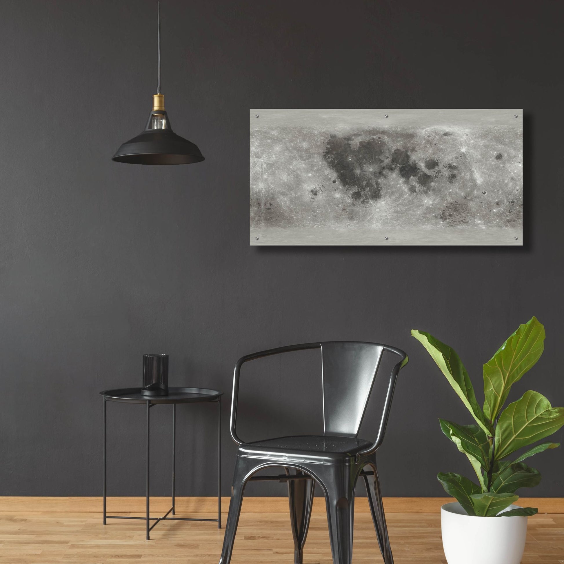 Epic Art 'Moon Map by NASA' by Epic Portfolio, Acrylic Glass Wall Art,48x24