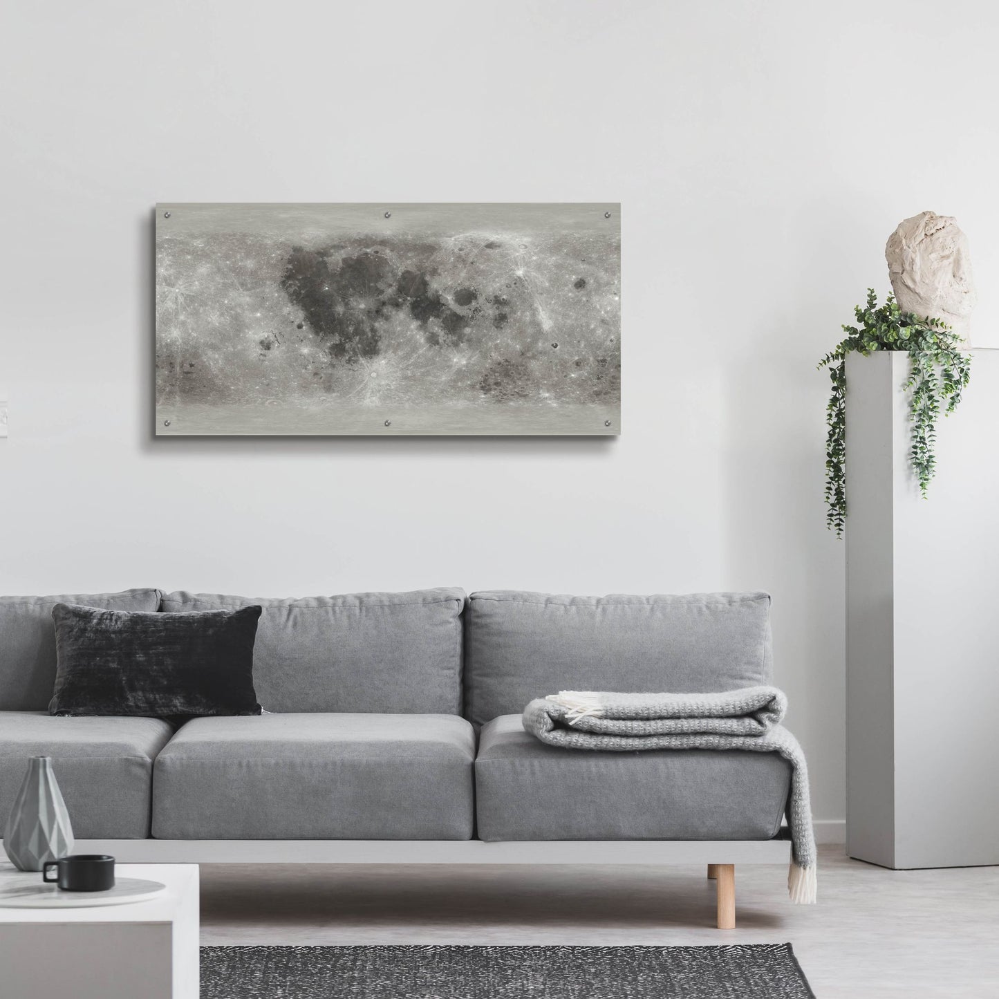 Epic Art 'Moon Map by NASA' by Epic Portfolio, Acrylic Glass Wall Art,48x24