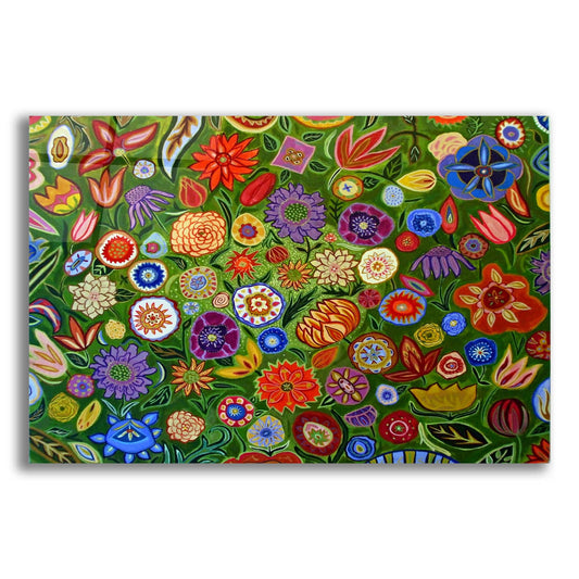 Epic Art 'Abstract Floral' by Catherine A Nolin, Acrylic Glass Wall Art