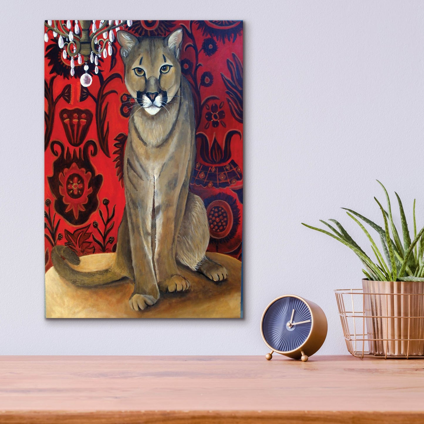 Epic Art 'Best Cougar 2' by Catherine A Nolin, Acrylic Glass Wall Art,12x16