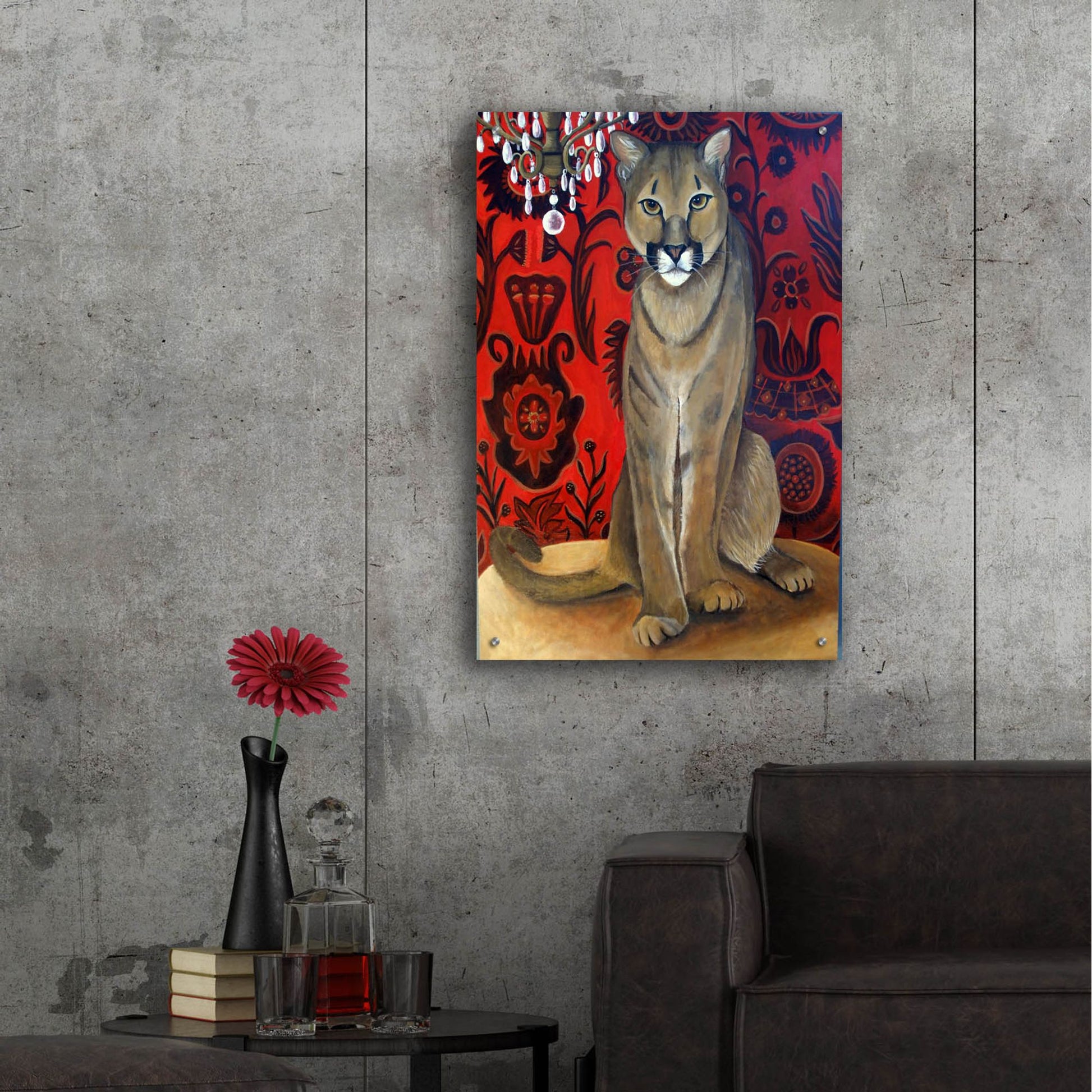 Epic Art 'Best Cougar 2' by Catherine A Nolin, Acrylic Glass Wall Art,24x36