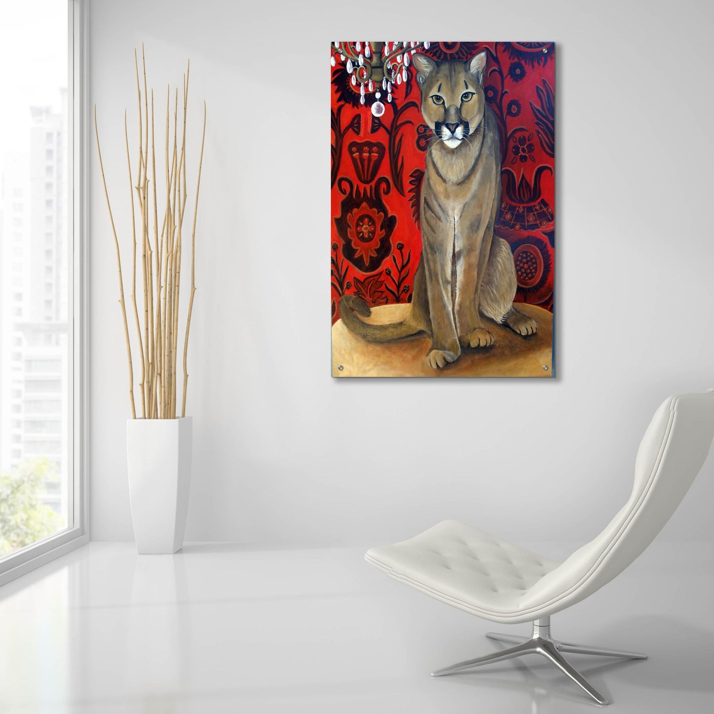 Epic Art 'Best Cougar 2' by Catherine A Nolin, Acrylic Glass Wall Art,24x36