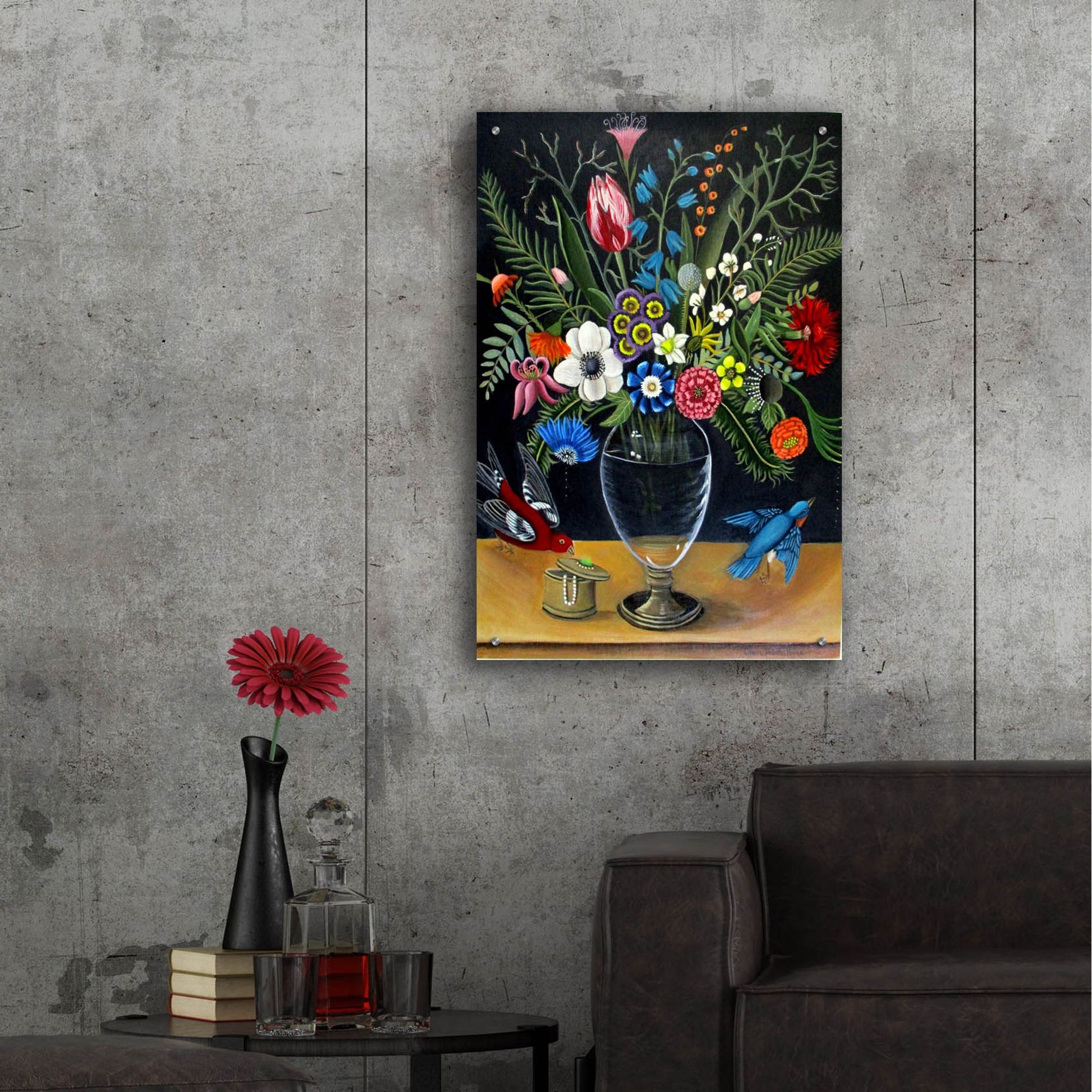 Epic Art 'Best Vase' by Catherine A Nolin, Acrylic Glass Wall Art,24x36