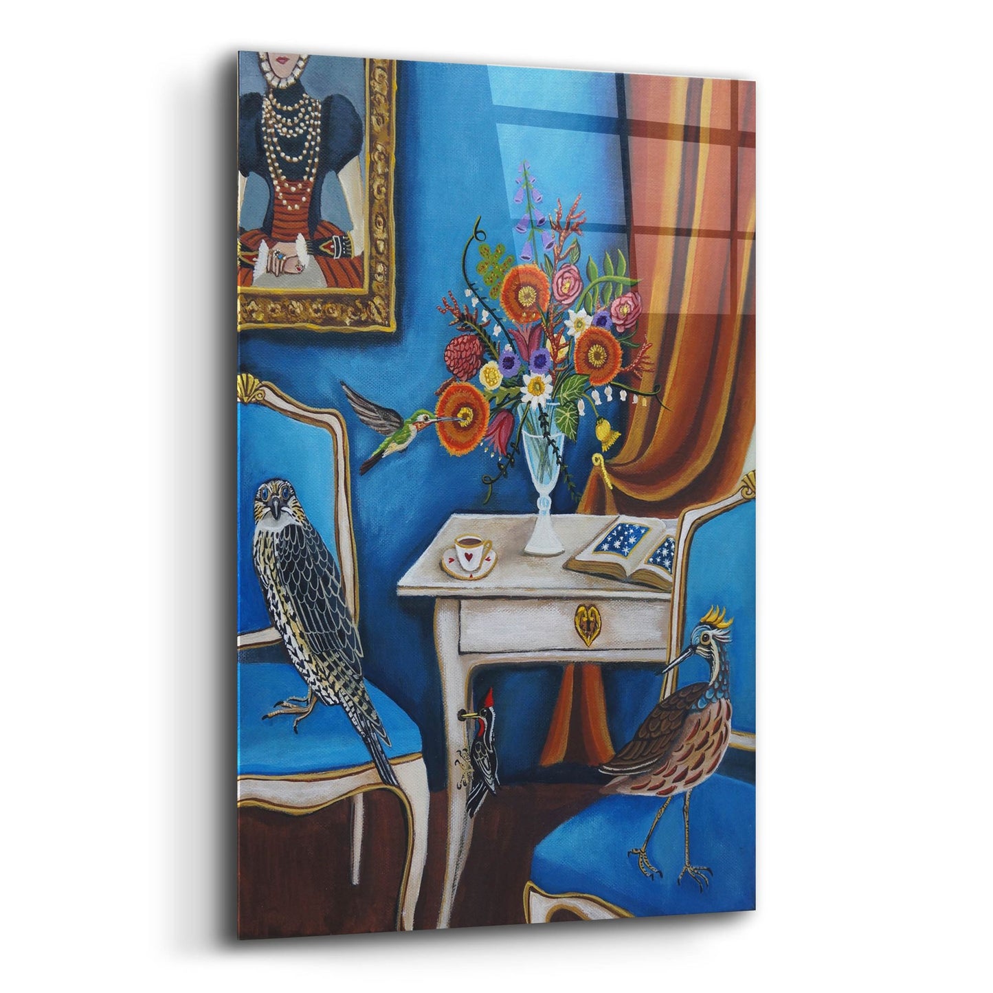 Epic Art 'Bird House' by Catherine A Nolin, Acrylic Glass Wall Art,12x16