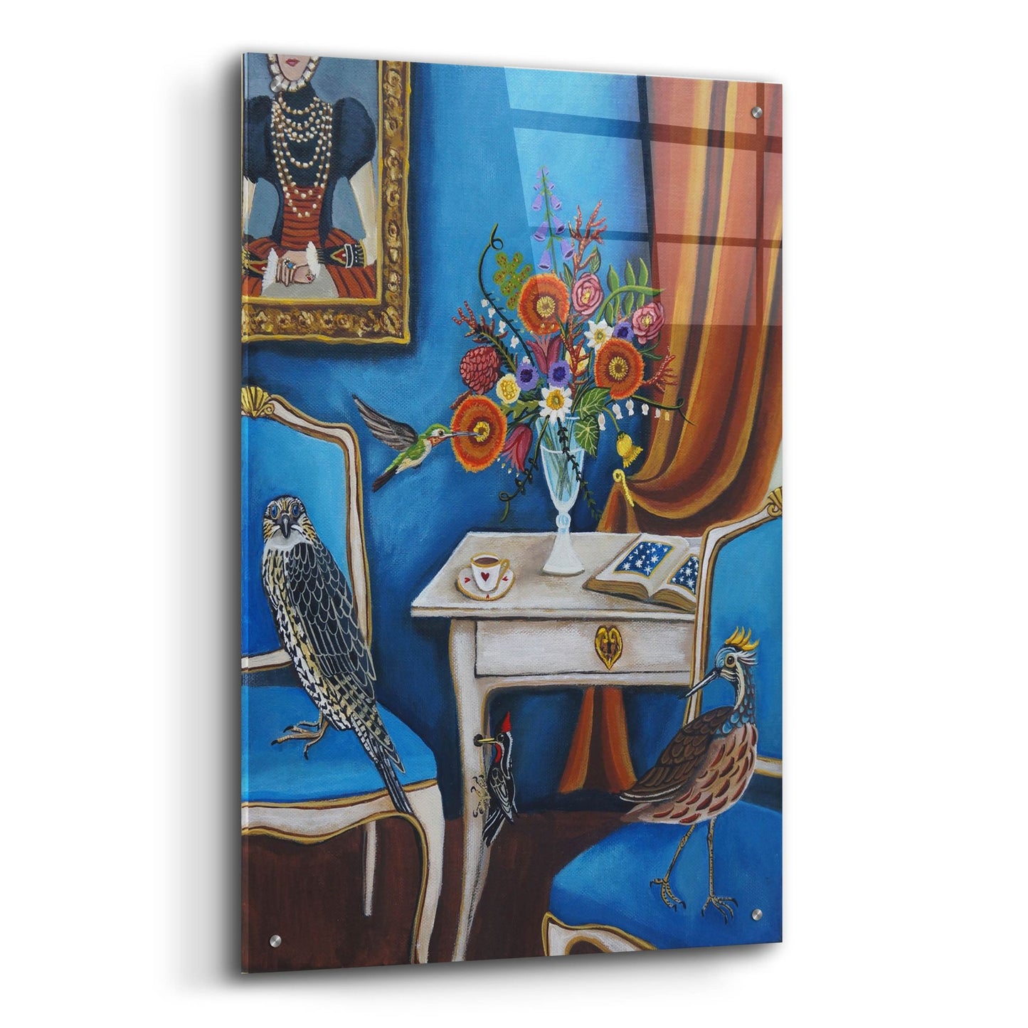 Epic Art 'Bird House' by Catherine A Nolin, Acrylic Glass Wall Art,24x36