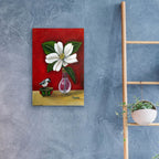 Chickadee by Catherine A Nolin - 16x24 acrylic wall art in a room