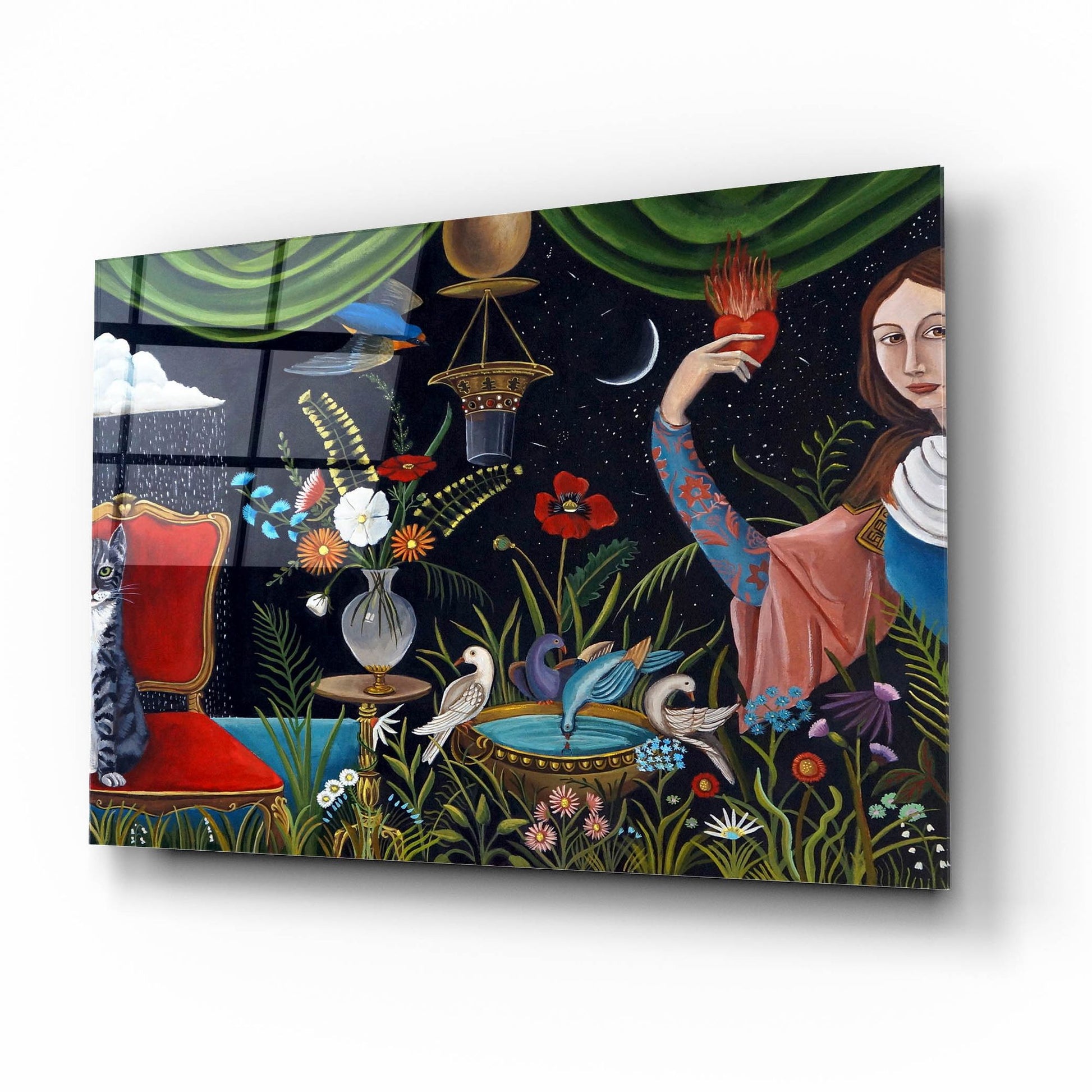 Epic Art 'Katrinas World' by Catherine A Nolin, Acrylic Glass Wall Art,16x12